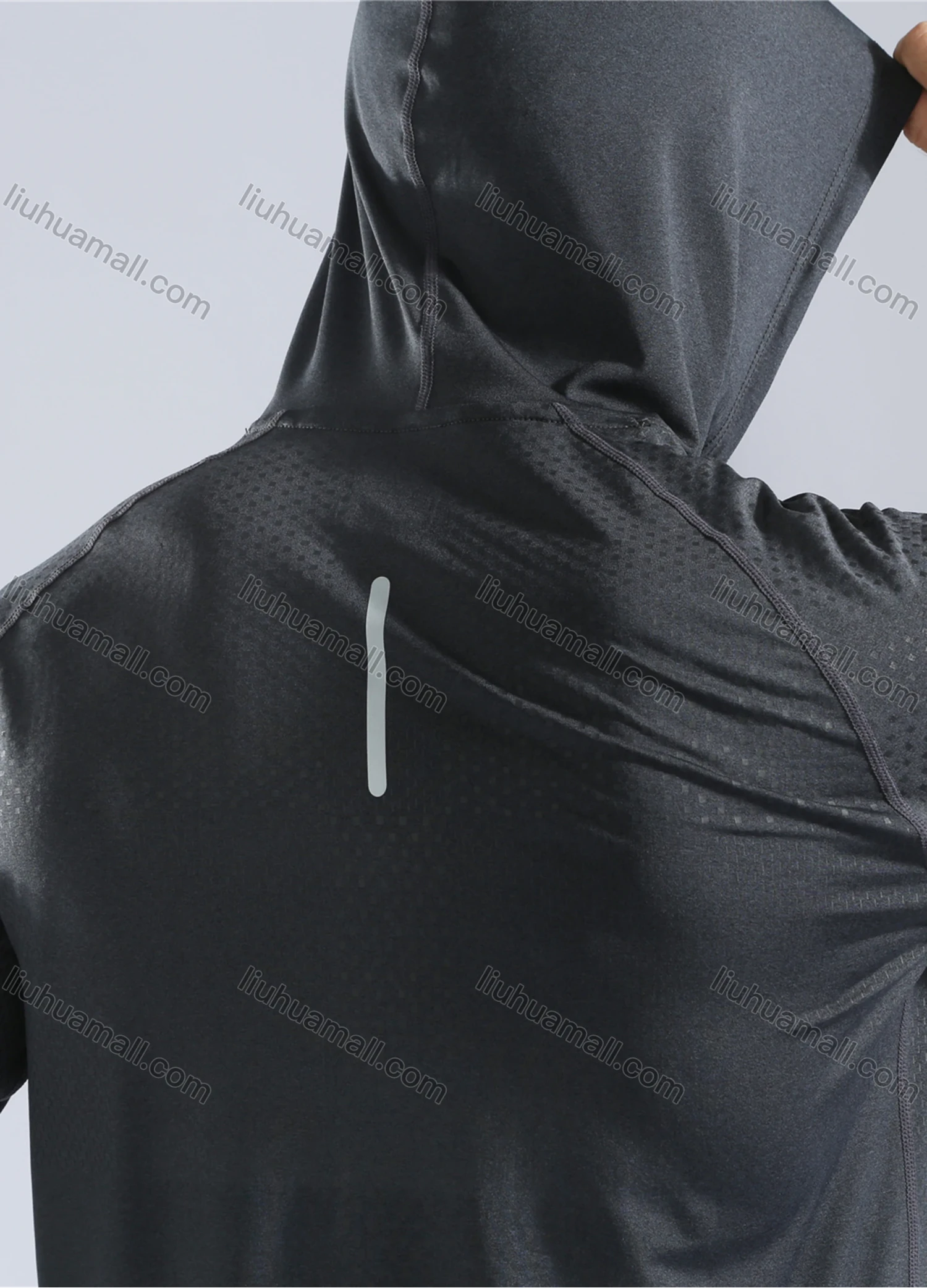 Wholesale Men's Athletic Workout Breathable Drawstring Long Sleeve Hoodie 10857# - Liuhuamall