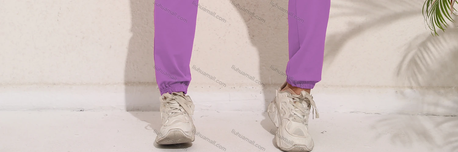 Wholesale Women's Casual Letter Short Sleeve Top & Elastic Waist Sweatpants Set - Liuhuamall