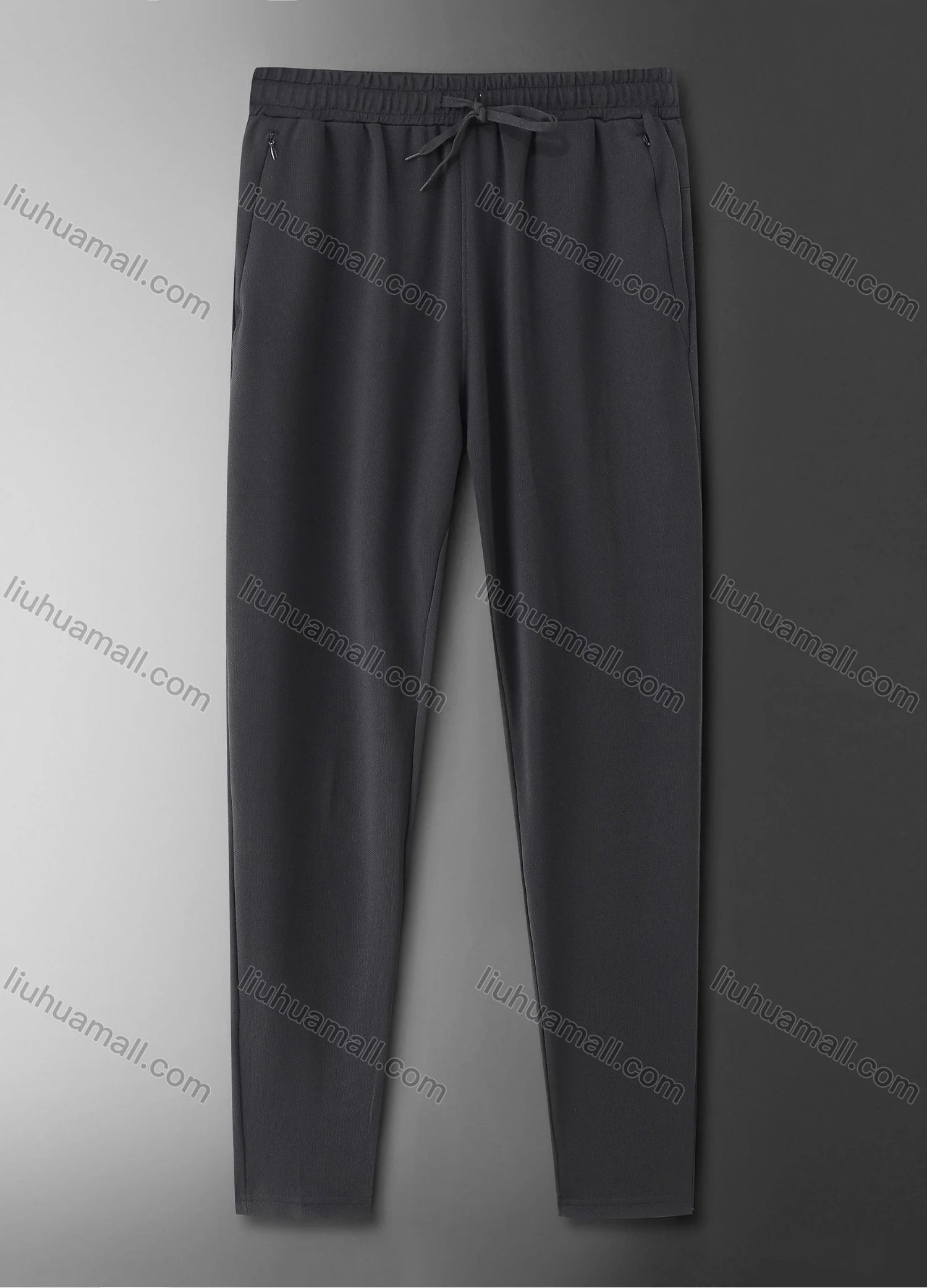 Wholesale Men's Athletic Workout Elastic Waist Drawstring Ankle Length Gym Running Pants Y7139# - Liuhuamall