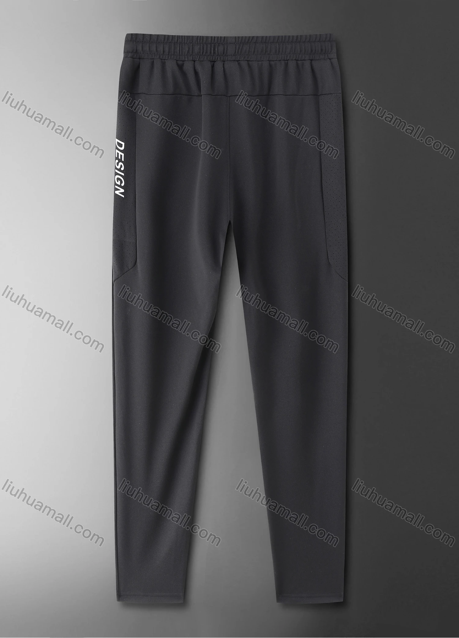 Wholesale Men's Athletic Workout Elastic Waist Drawstring Ankle Length Gym Running Pants Y7139# - Liuhuamall