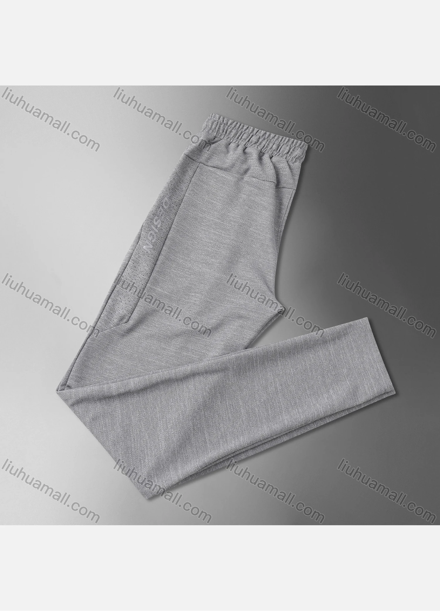 Wholesale Men's Athletic Workout Elastic Waist Drawstring Ankle Length Gym Running Pants Y7139# - Liuhuamall