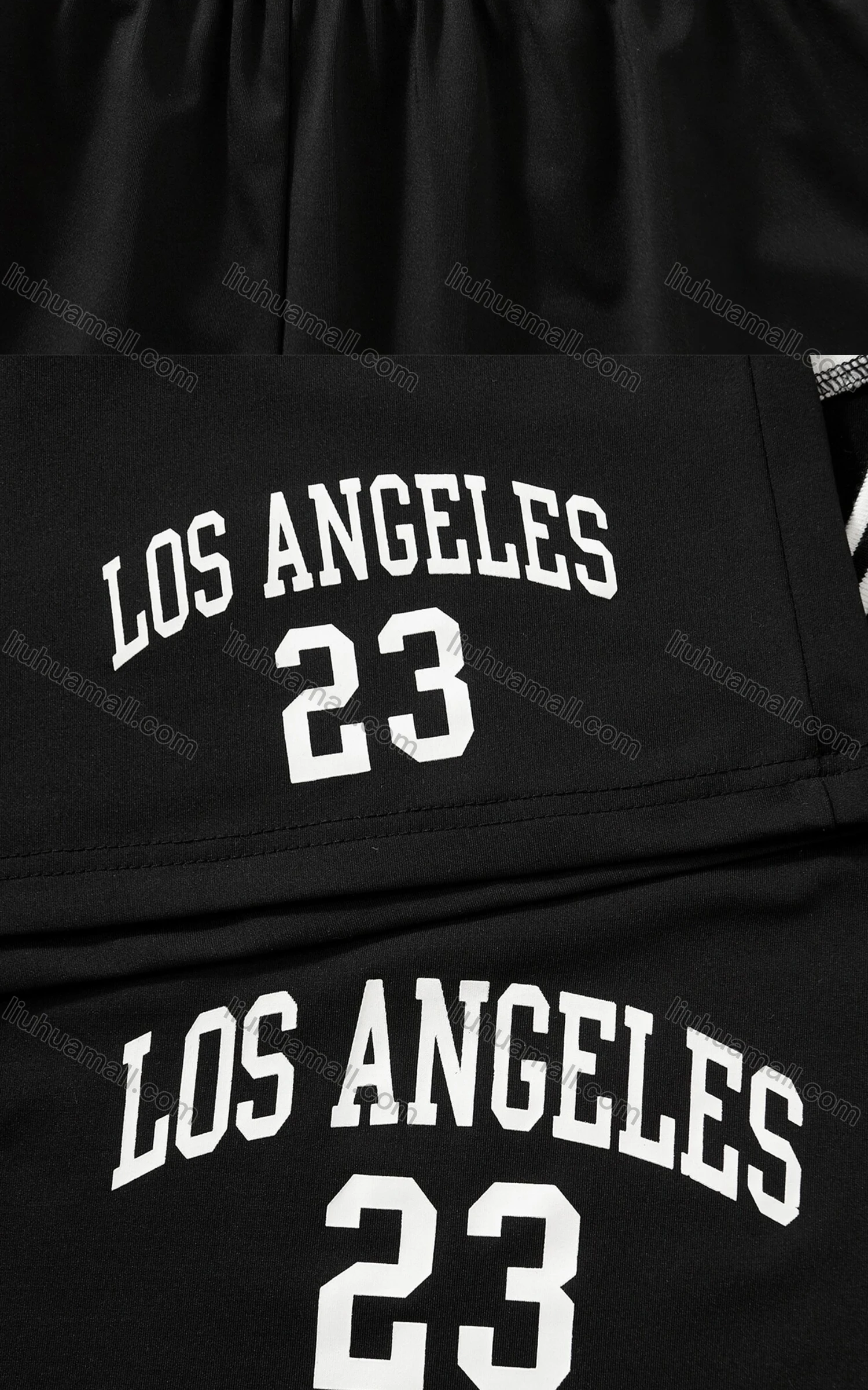 Wholesale Women's Sporty Contrast Curved Hem Tank Top & Drawstring Elastic Waist Shorts Set - Liuhuamall