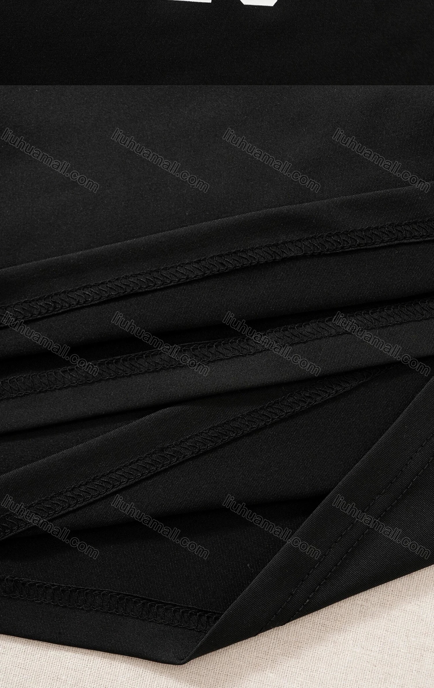 Wholesale Women's Sporty Contrast Curved Hem Tank Top & Drawstring Elastic Waist Shorts Set - Liuhuamall