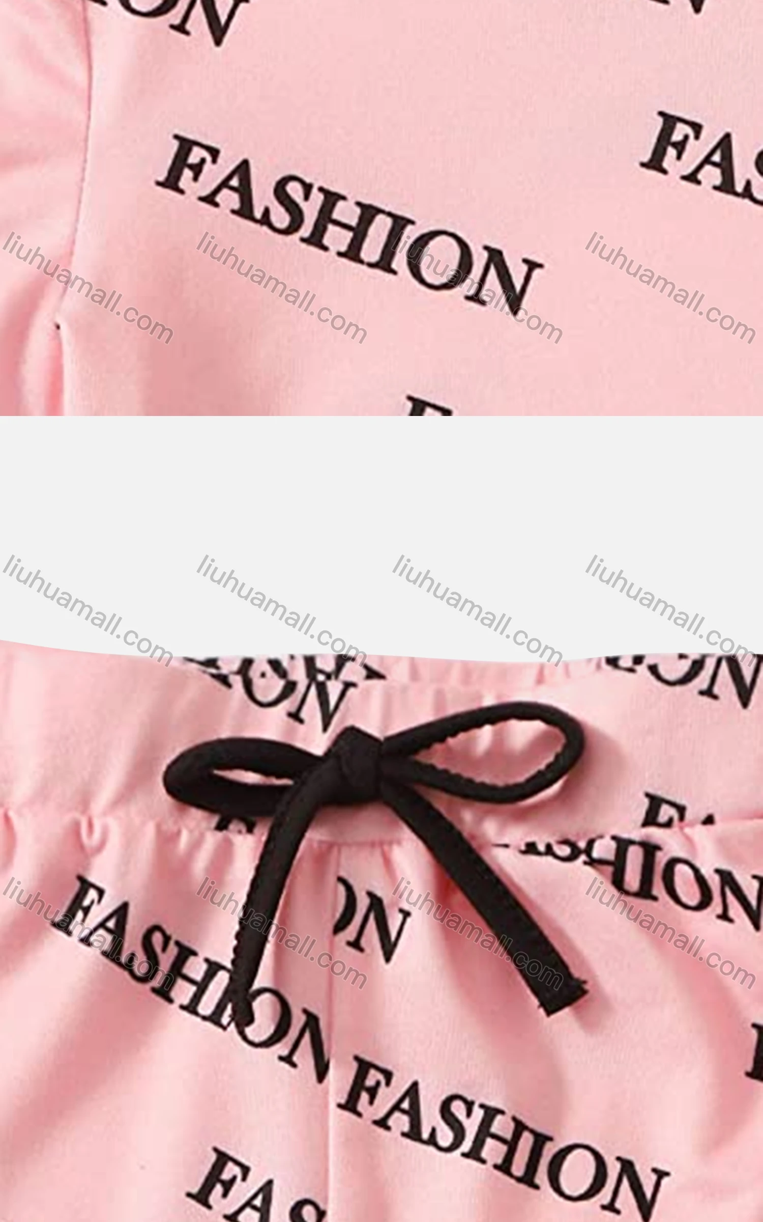 Wholesale Women's Casual Letter Crop T-shirt & Elastic Waist Shorts Set - Liuhuamall