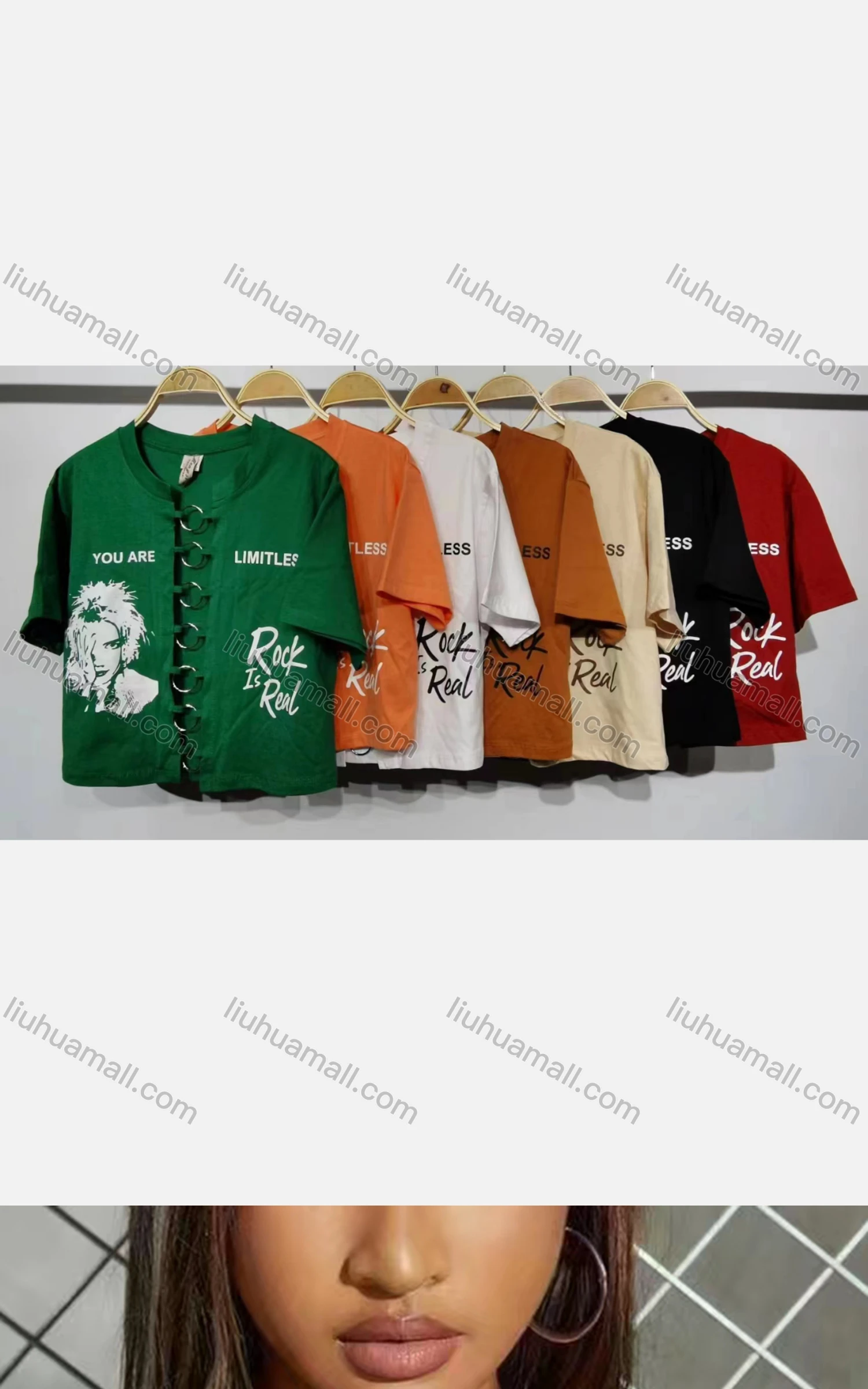 Wholesale Women's Sexy Letter Long Sleeve Chain Closure Crop Top - Liuhuamall