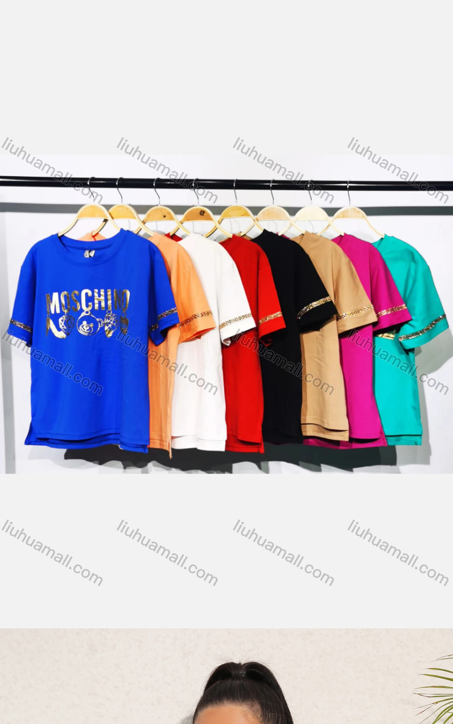Wholesale Women's Casual Crew Neck Short Sleeve Graphic T-shirt - Liuhuamall