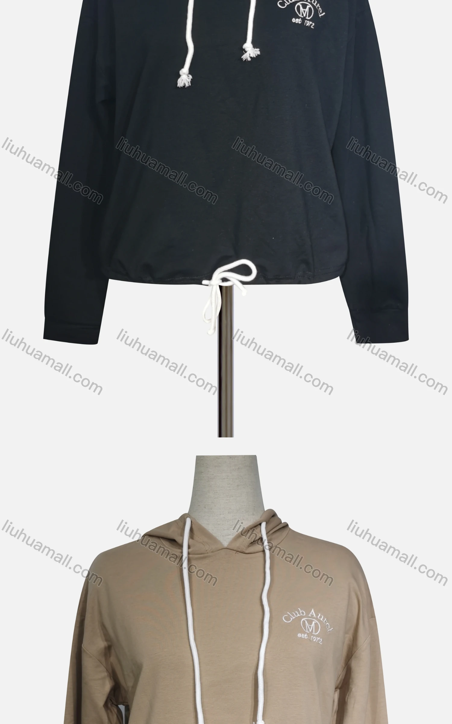 Wholesale Women's Casual Hooded Long Sleeve Hoodies - Liuhuamall