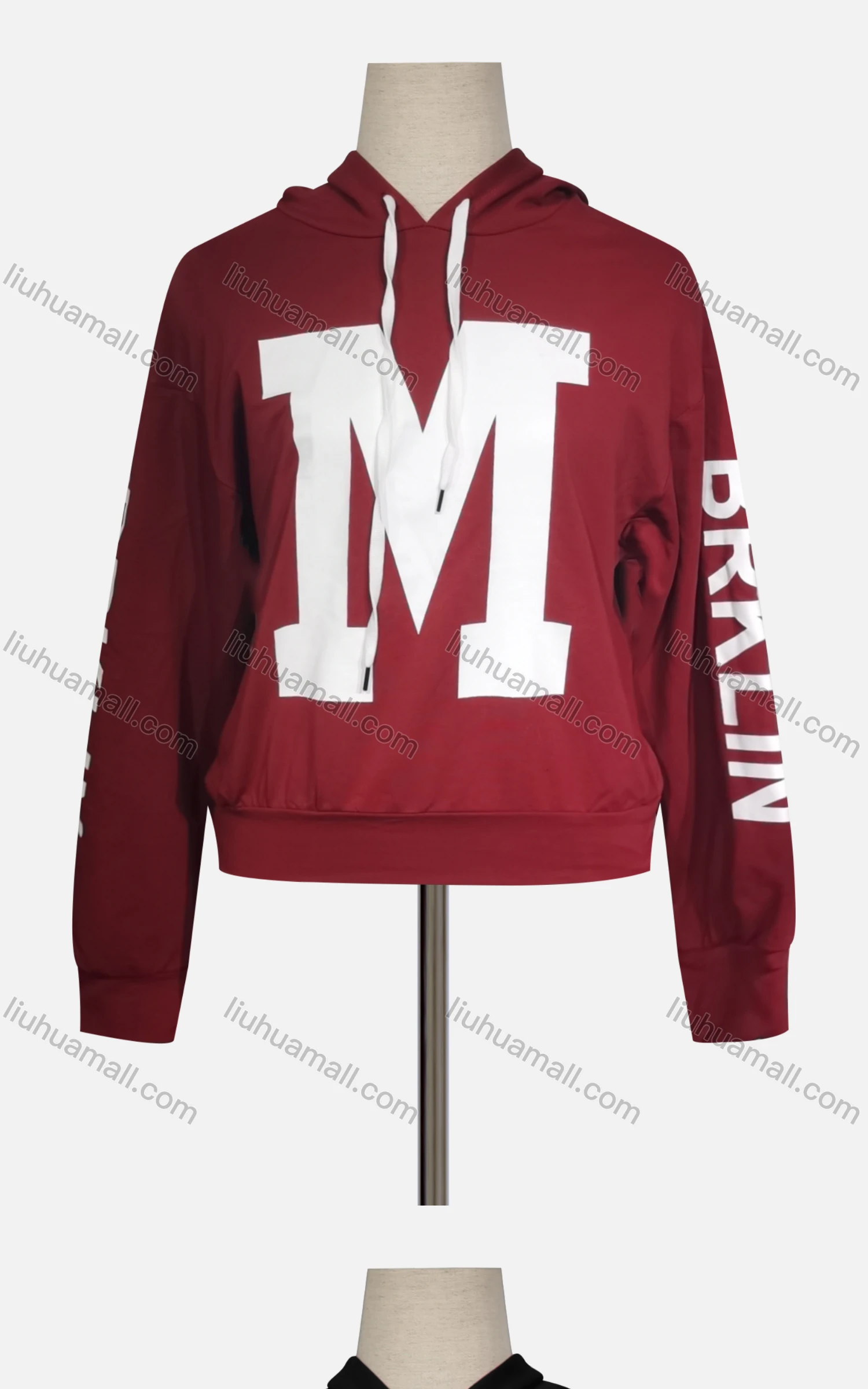 Wholesale Women's Casual Hooded Long Sleeve Letter Hoodies - Liuhuamall