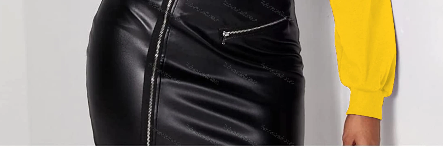 Wholesale Women's Sexy Crew Neck Long Sleeve Cutout Chain Decro Letter Crop Top - Liuhuamall