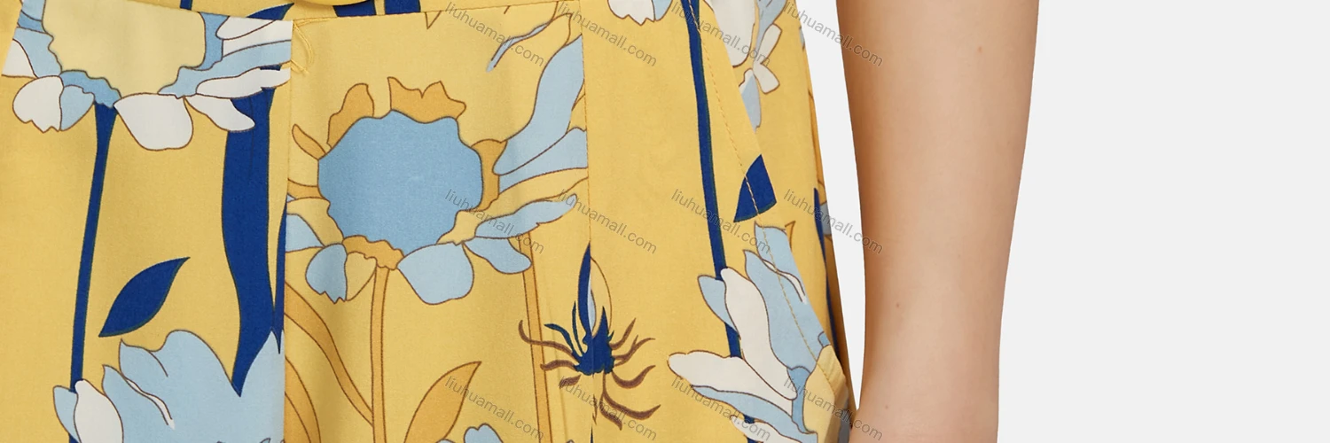 Wholesale Women's Casual Sleeveless Floral Print Slant Pockets Belted Romper 28015# - Liuhuamall