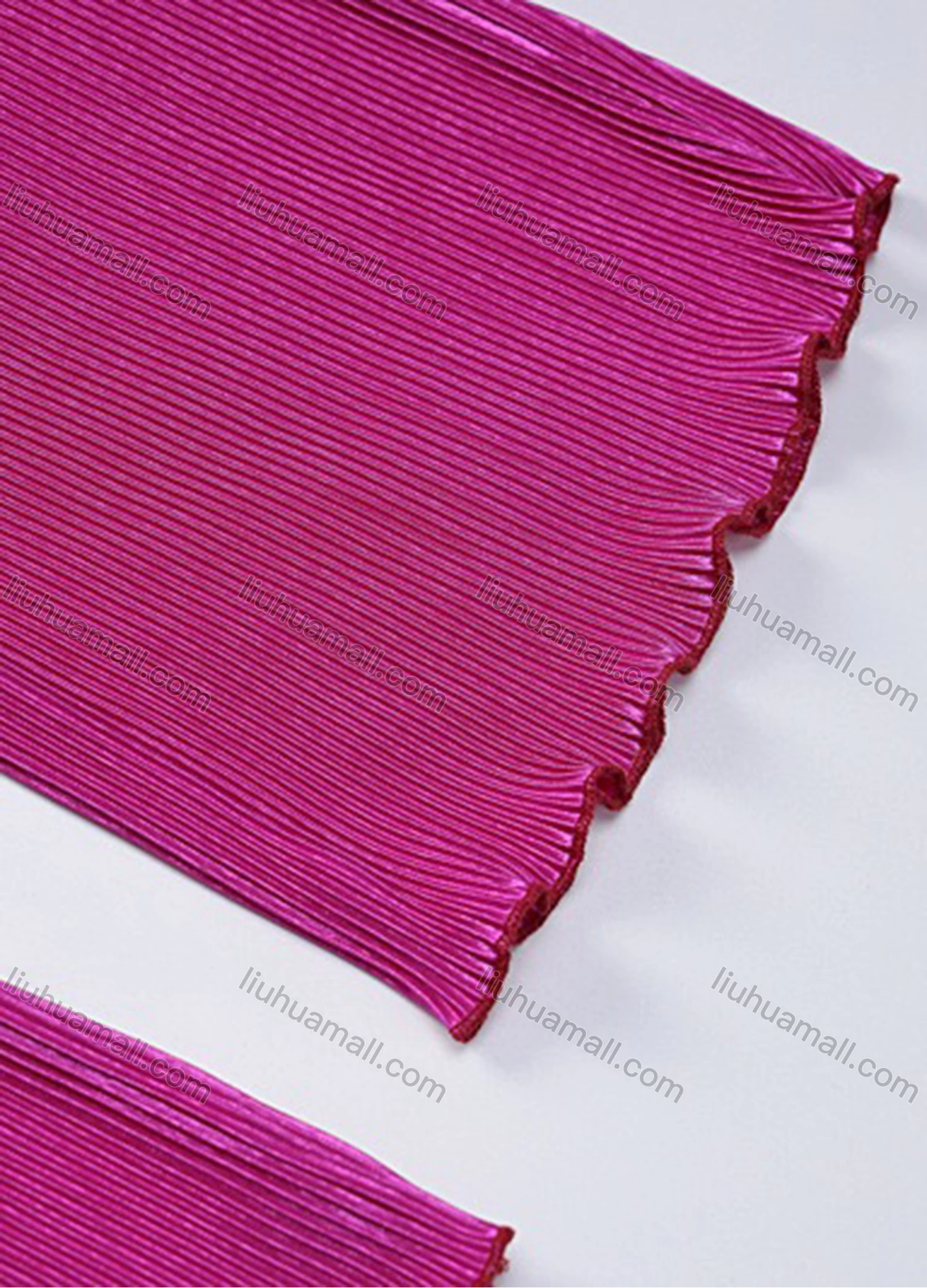 Wholesale Women's Fashion Plain Wrap V Neck Long Sleeve Lace Up Top & High Waist Ruffle Leg Ankle Length Pants 2 Piece Set - Liuhuamall