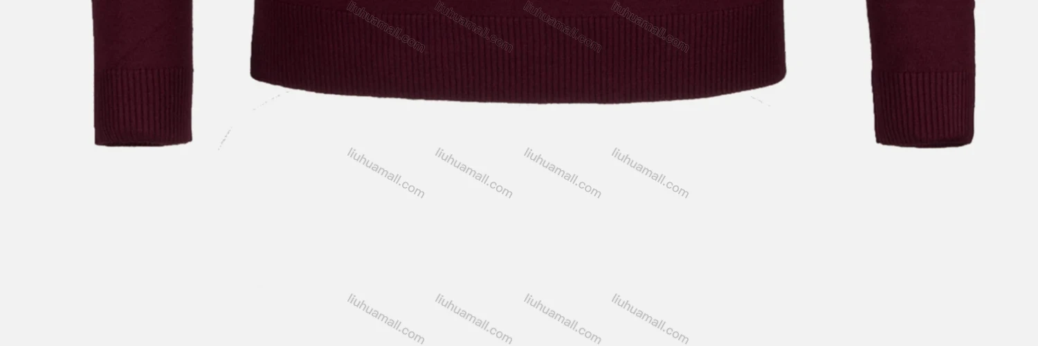 Wholesale Men's Casual Slim Fit Crew Neck Long Sleeve Plain Knit Sweater 8302# - Liuhuamall