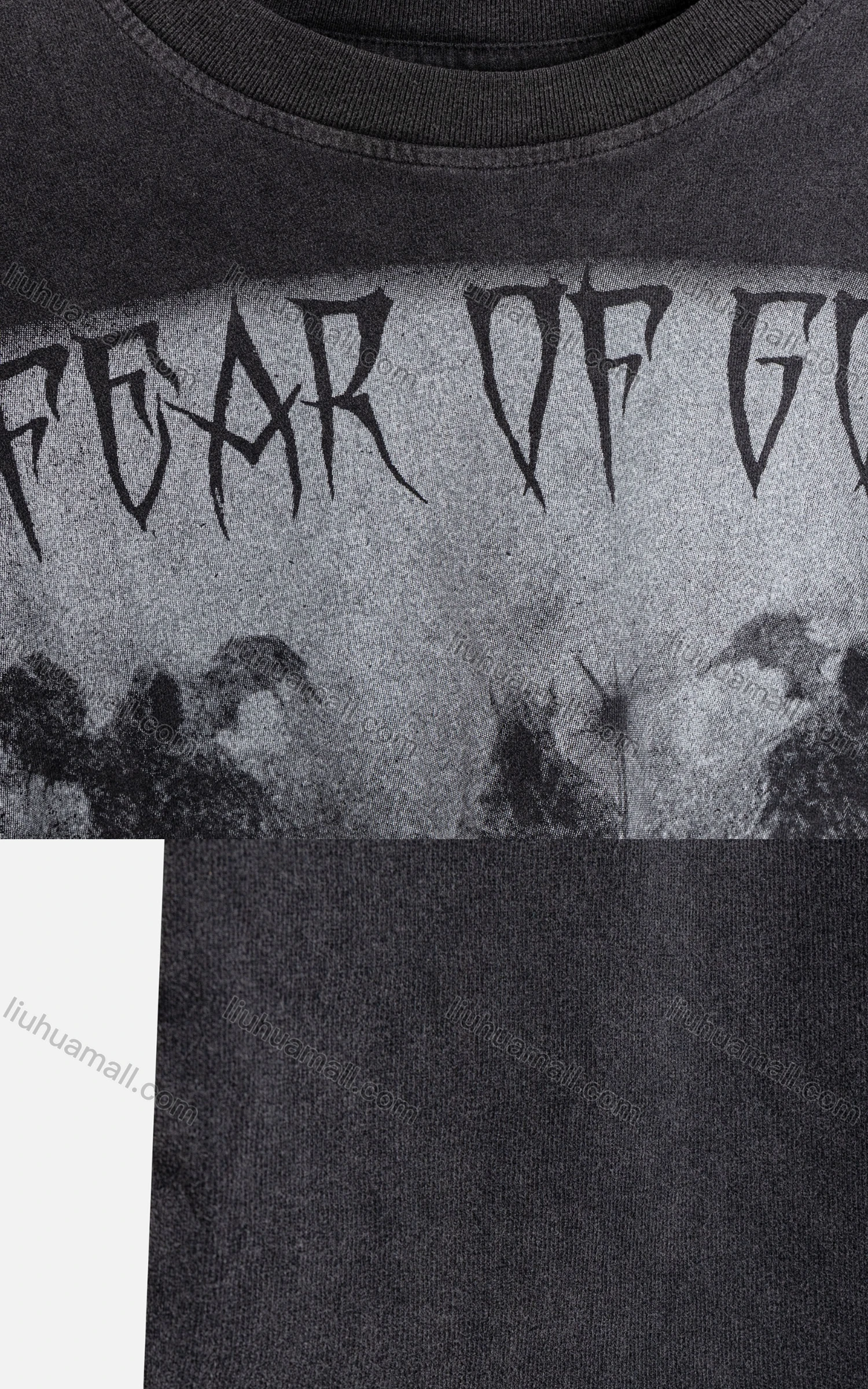 Wholesale Men's Hip Hop Round Neck Loose Fit Short Sleeve Graphic Letter T-shirt 77112# - Liuhuamall