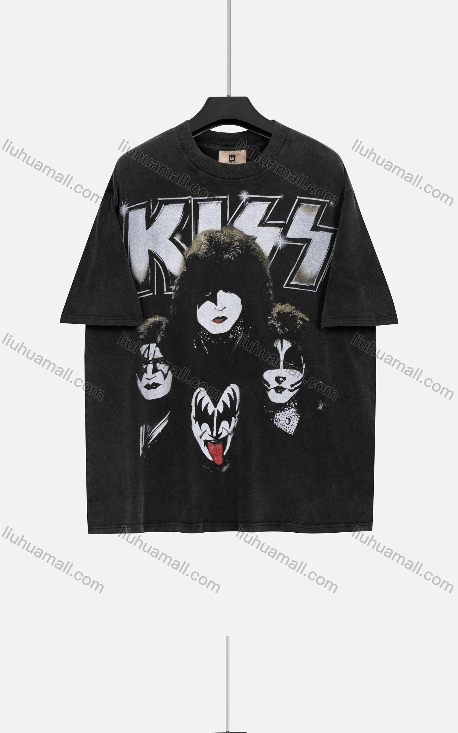 Wholesale Women's Hip Hop Crew Neck Short Sleeve Loose Fit Graphic Letter T-shirt - Liuhuamall