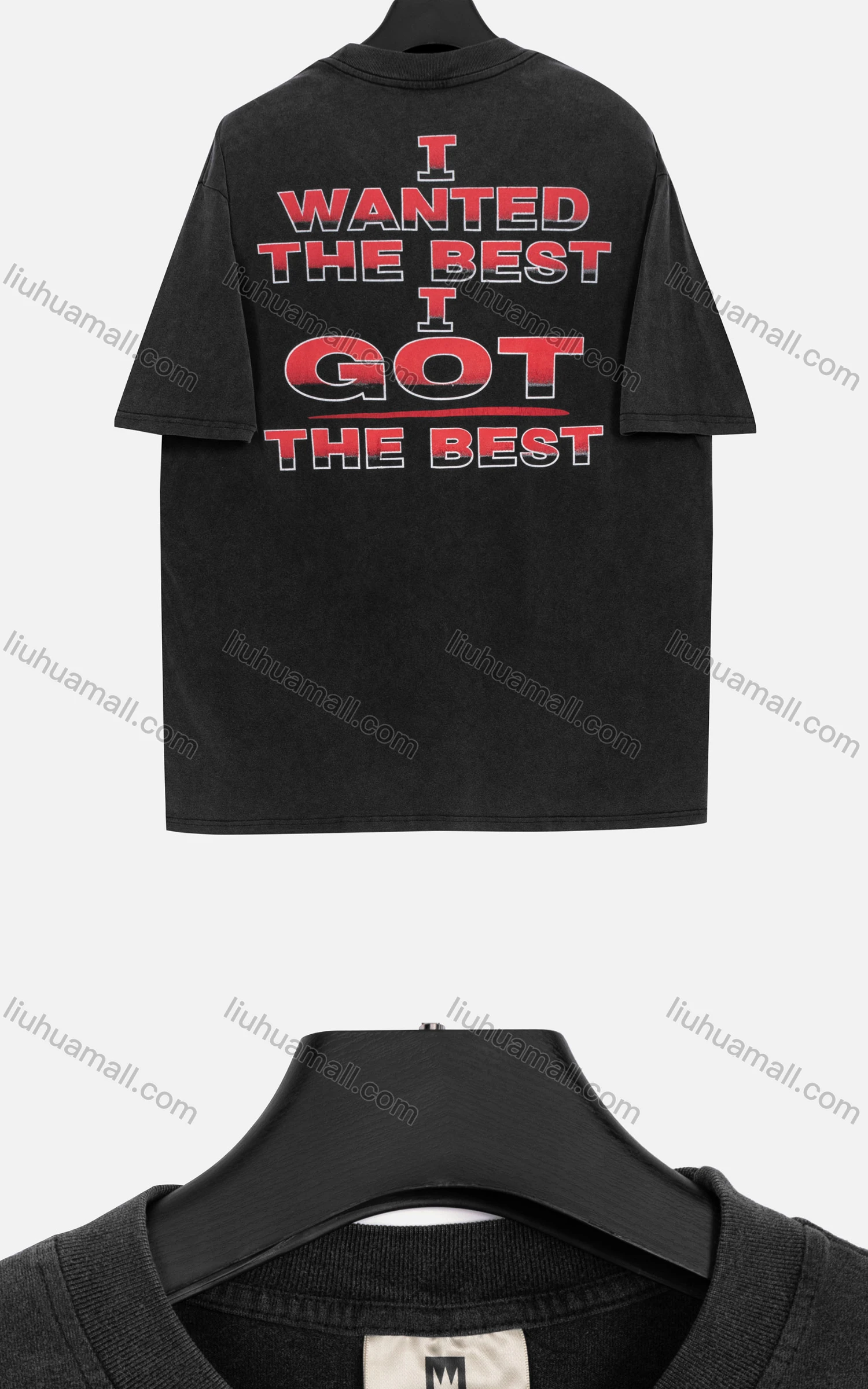 Wholesale Women's Hip Hop Crew Neck Short Sleeve Loose Fit Graphic Letter T-shirt - Liuhuamall