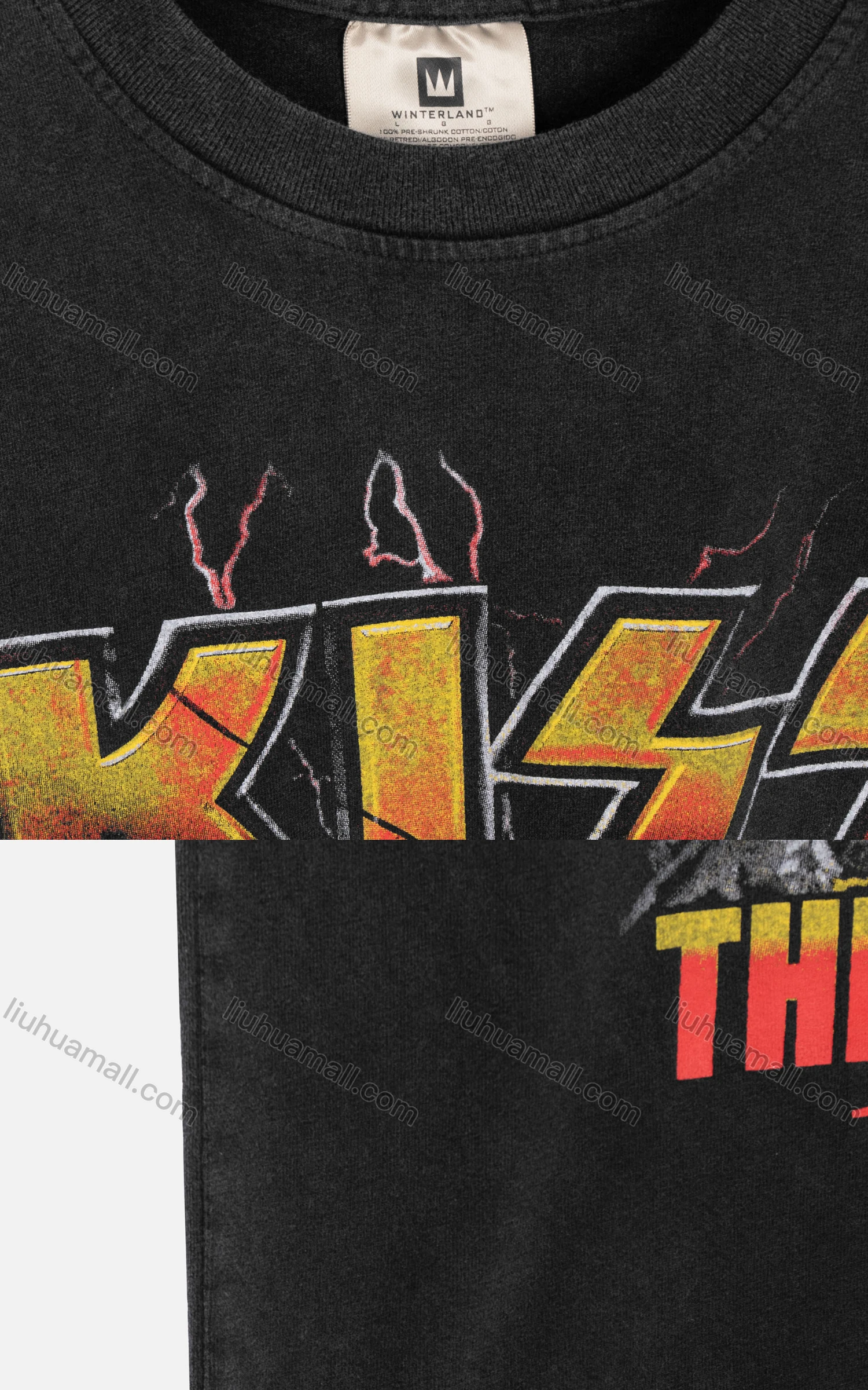 Wholesale Men's Hip Hop Round Neck Loose Fit Short Sleeve Graphic Letter T-shirt - Liuhuamall