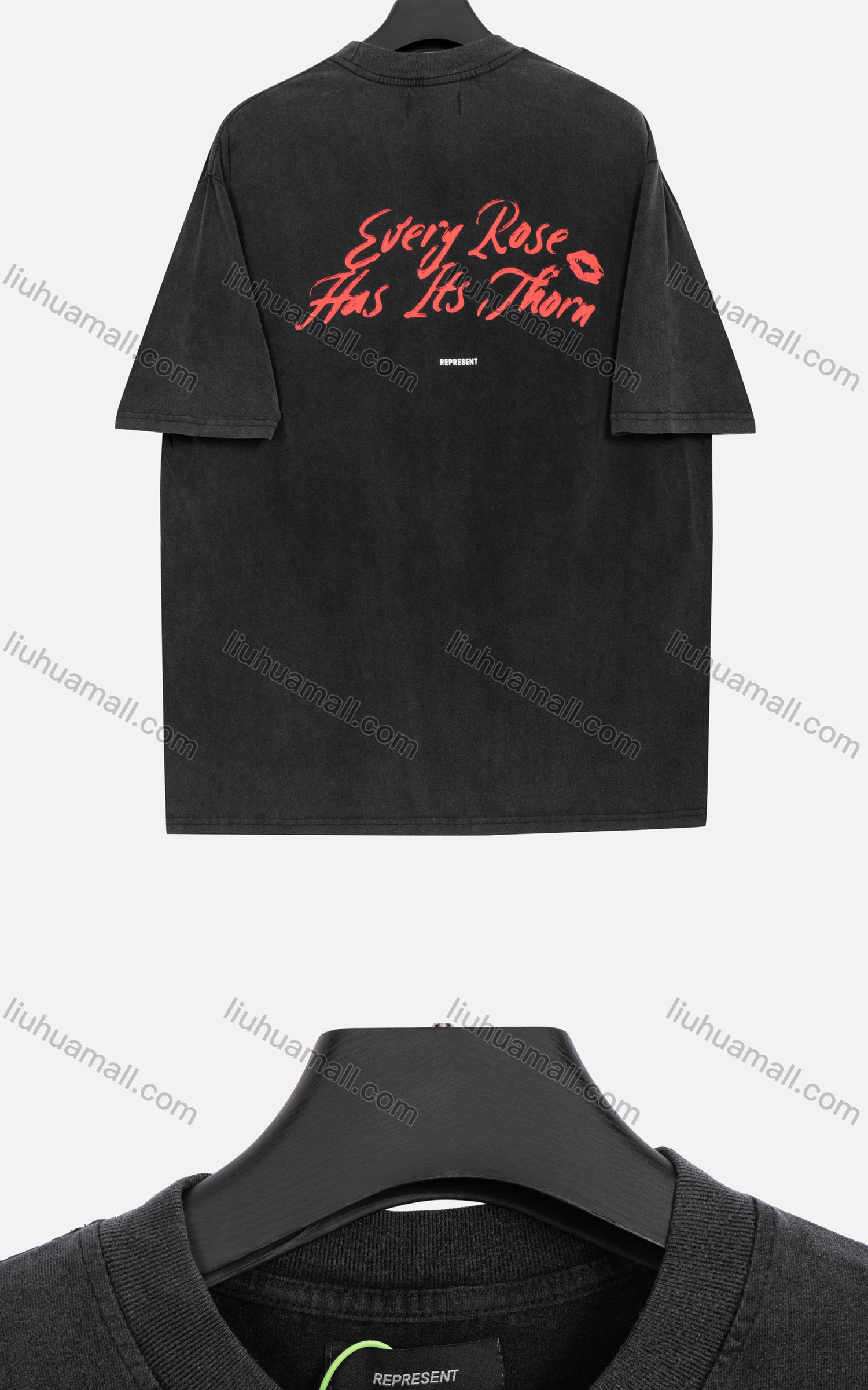 Wholesale Men's Loose Fit Round Neck Short Sleeve Graphic Letter Hip Hop T-shirt - Liuhuamall