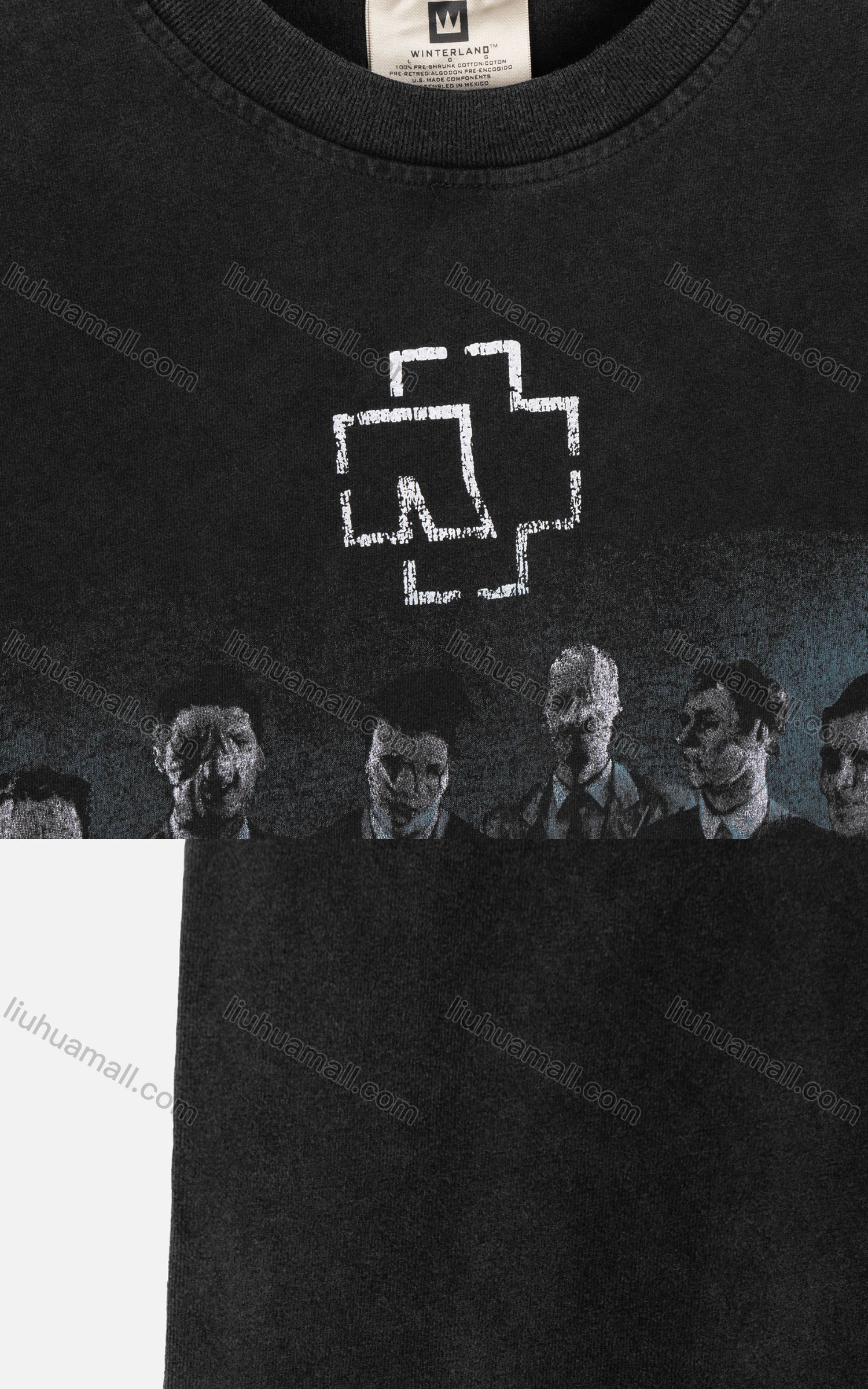 Wholesale Men's Loose Fit Round Neck Short Sleeve Graphic Letter Hip Hop T-shirt - Liuhuamall