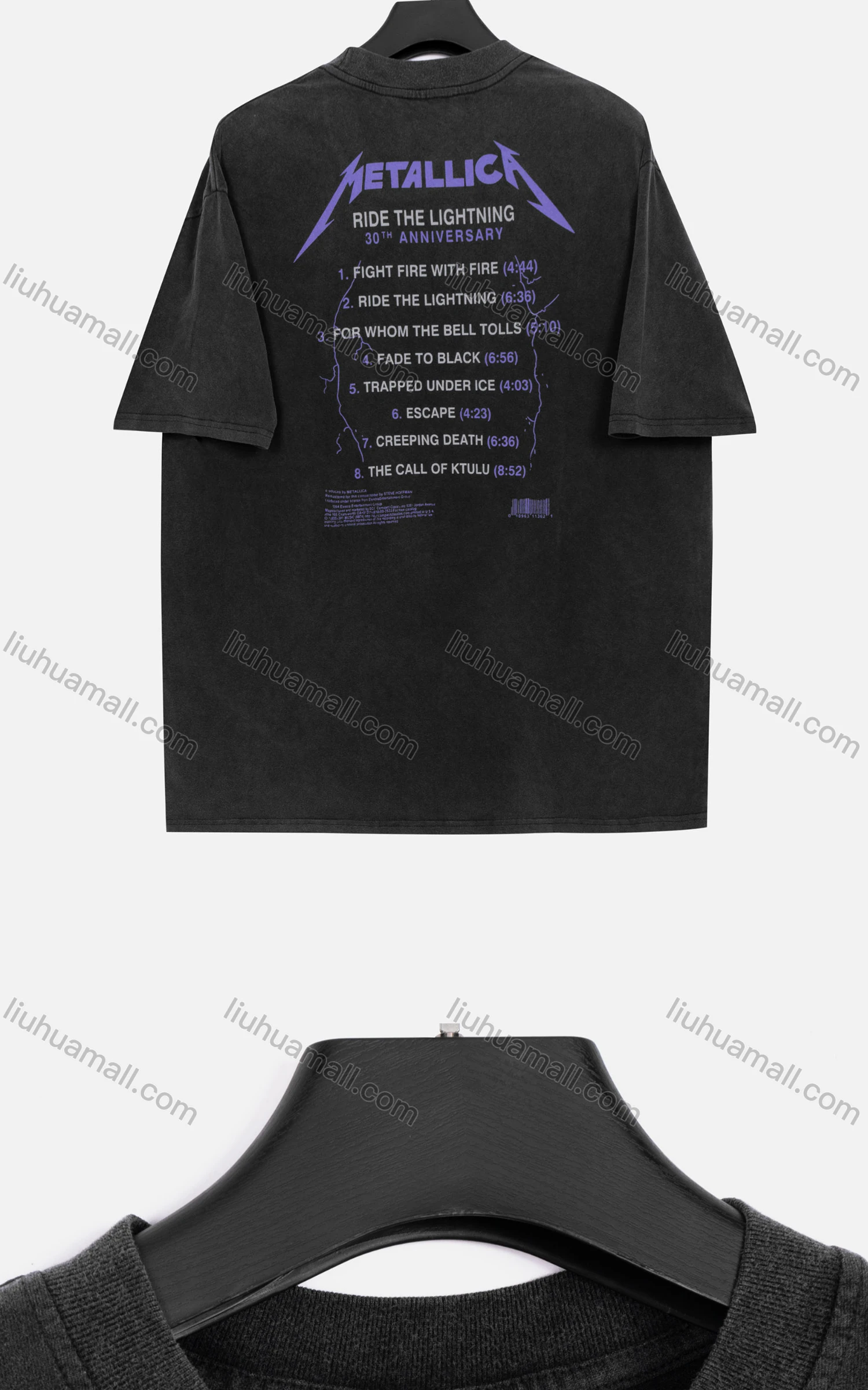 Wholesale Men's Round Neck Short Sleeve Graphic Letter Hip Hop Loose Fit T-shirt - Liuhuamall