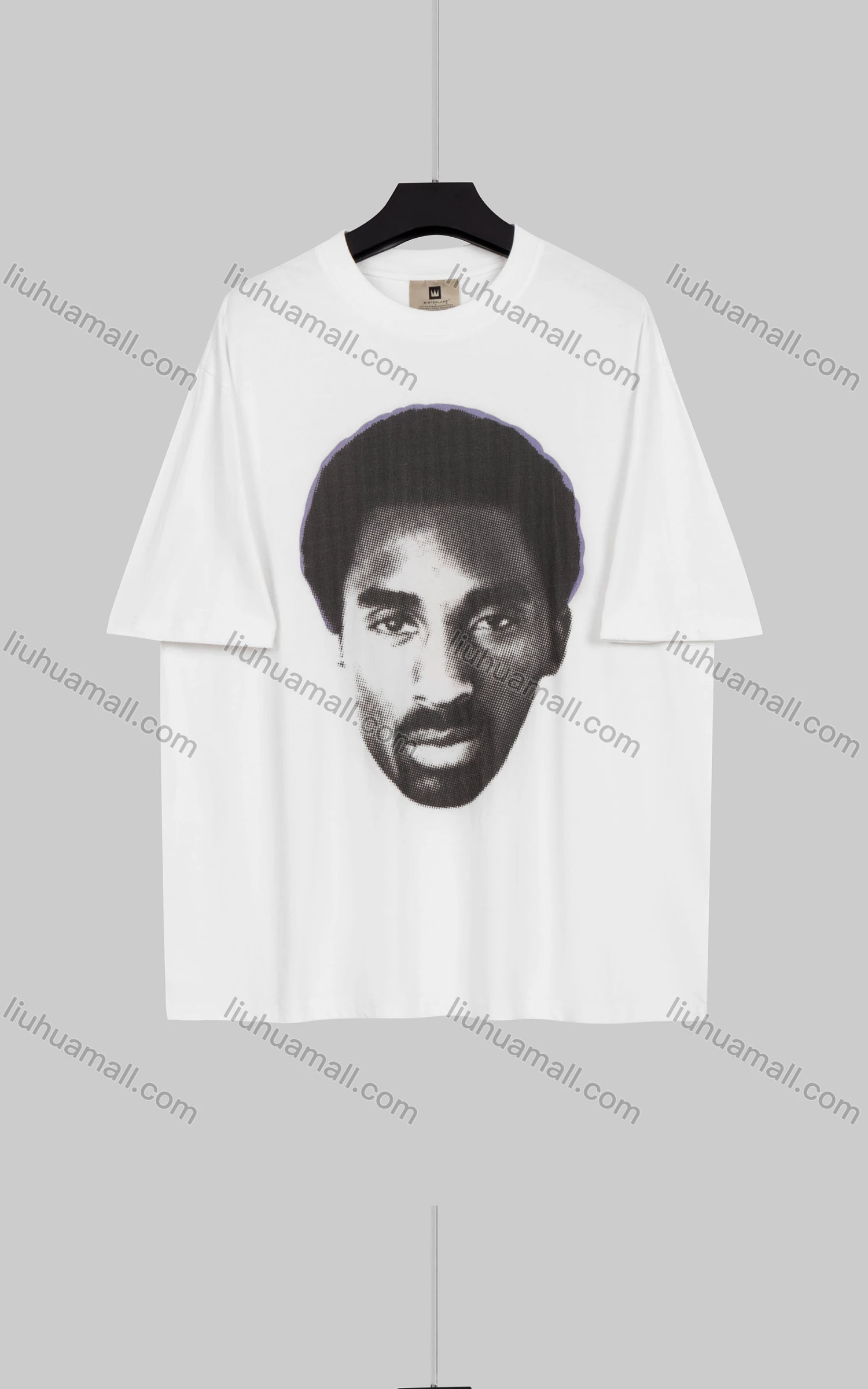 Wholesale Men's Round Neck Short Sleeve Graphic Letter Hip Hop Loose Fit T-shirt - Liuhuamall