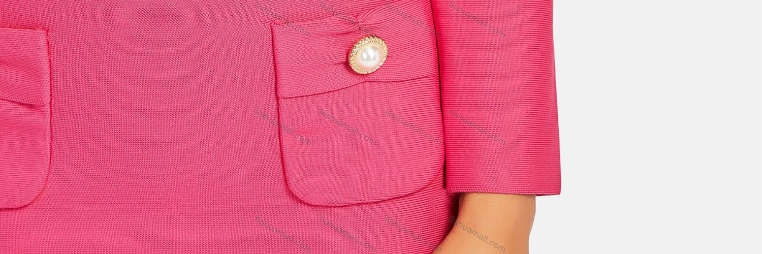 Wholesale Women's Sexy Bodycon Long Sleeve Plain High Waist Zip Back Button Decor Short Dress - Liuhuamall