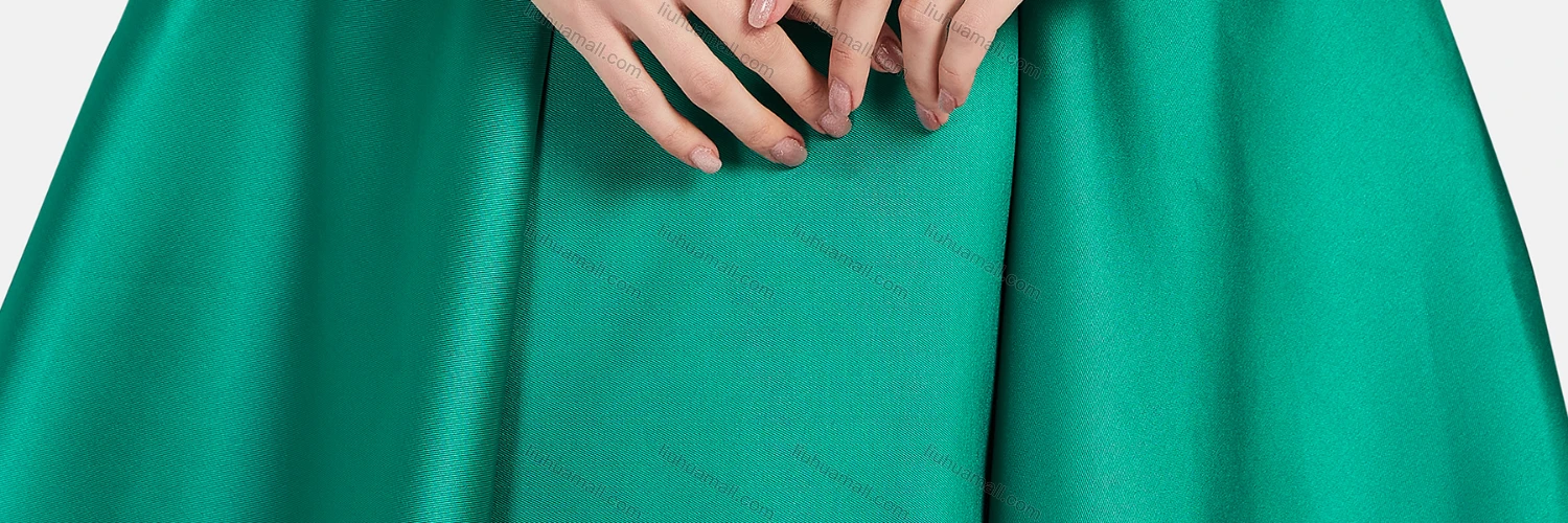 Wholesale Women's Elegant Off Shoulder Appliques Pearl Decor Knee Length Plain Evening Dress 8376# - Liuhuamall