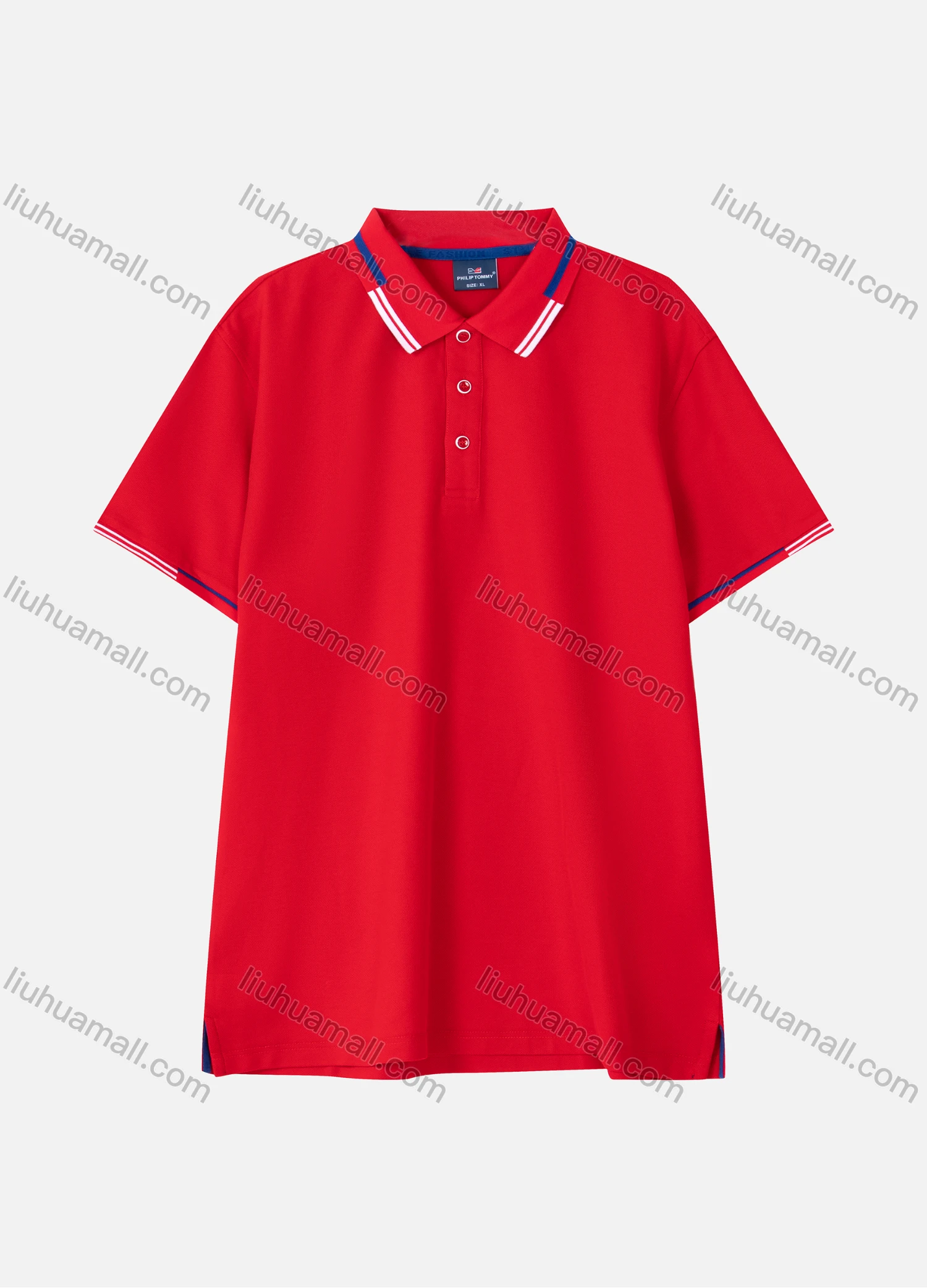 Wholesale Men's Casual Button Front Short Sleeve Polo Shirt 2266# - Liuhuamall