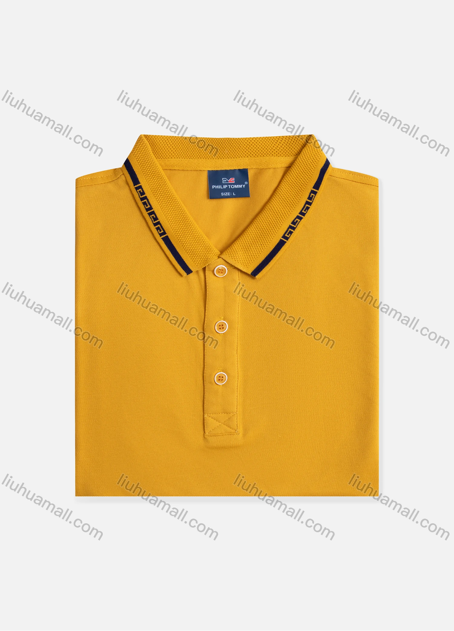 Wholesale Men's Casual Button Front Short Sleeve Polo Shirt 6666# - Liuhuamall