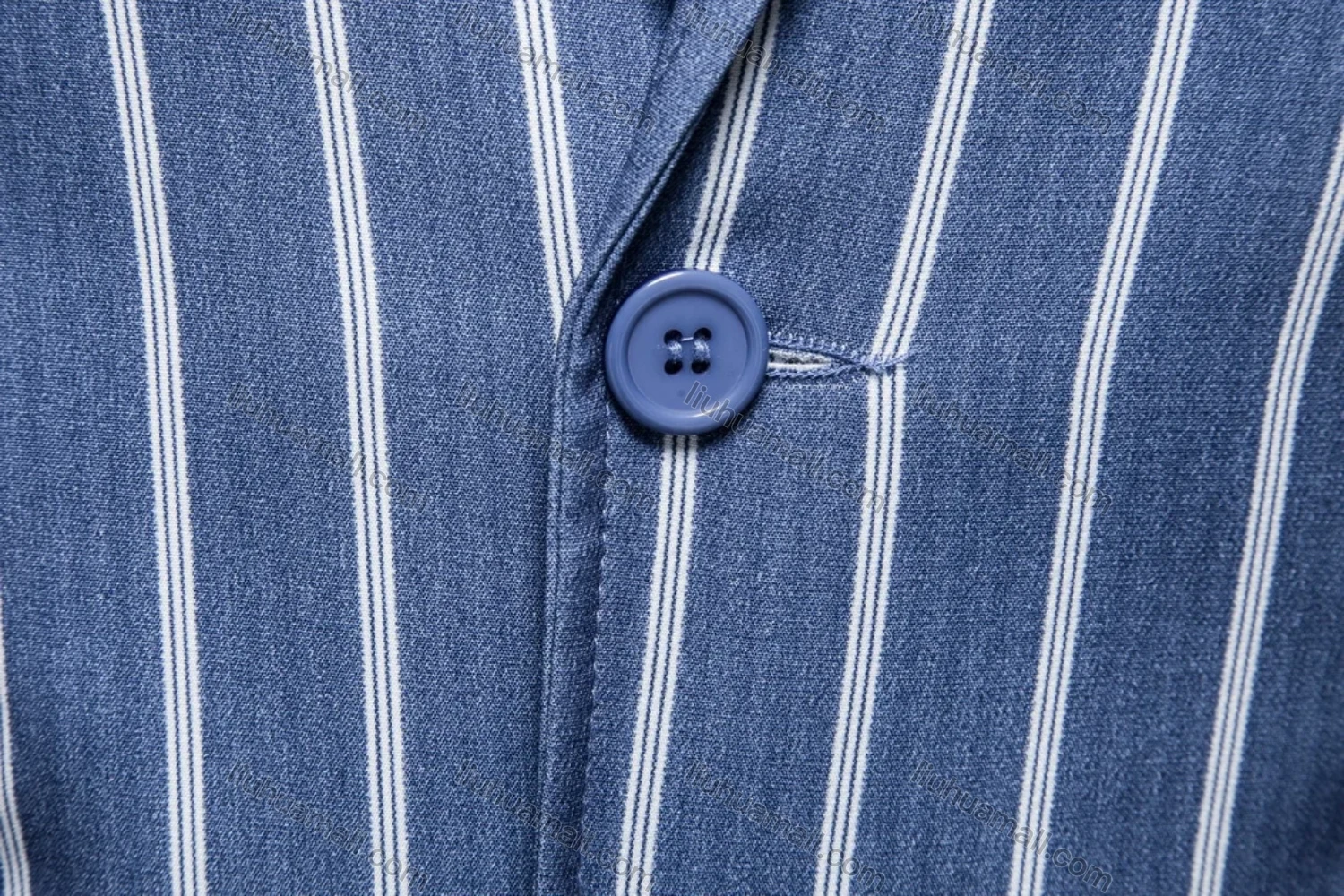 Wholesale Men's Formal Business Striped 2 Buttons Lapel Patch Pocket Suit Jacket - Liuhuamall