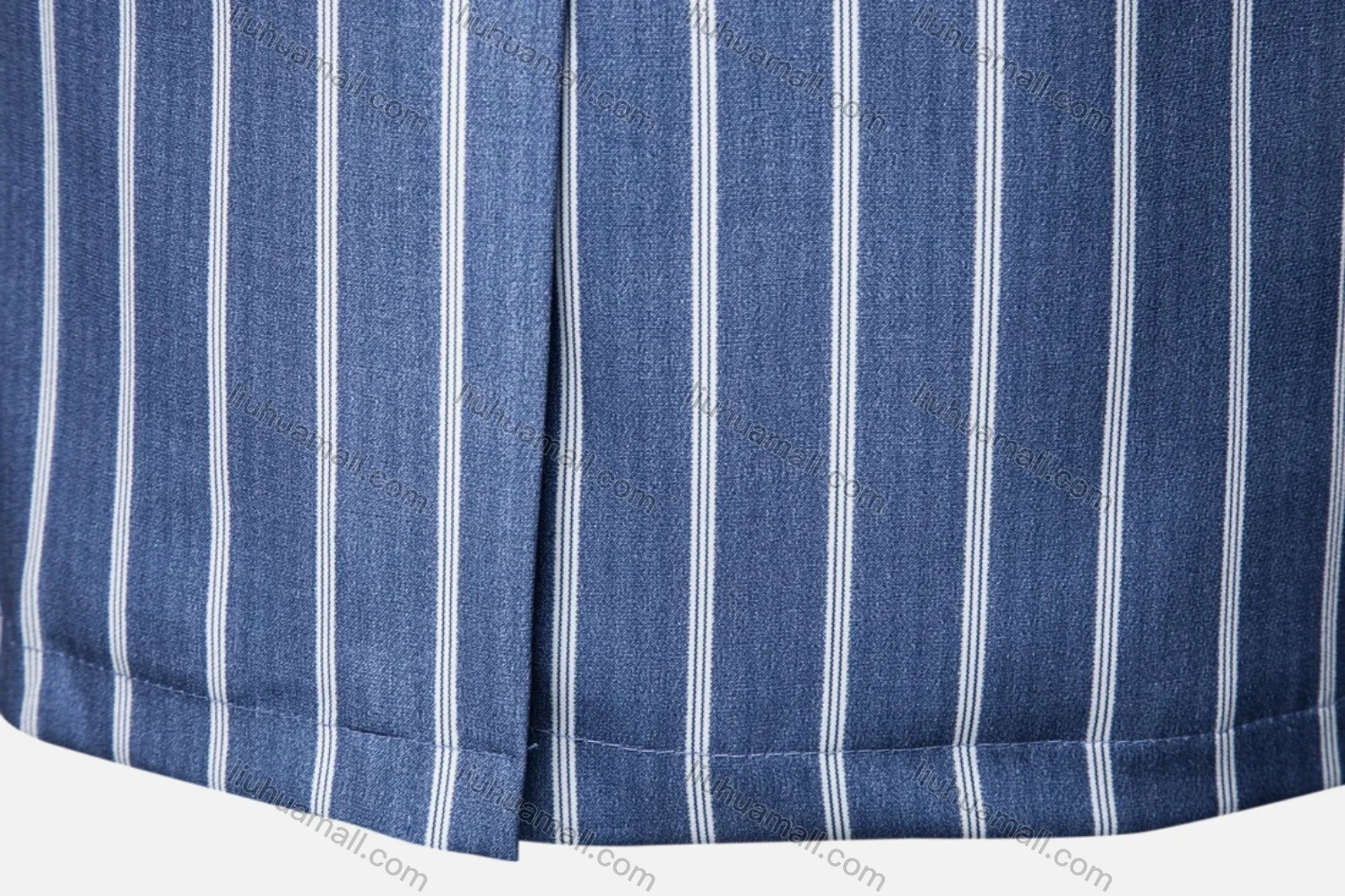 Wholesale Men's Formal Business Striped 2 Buttons Lapel Patch Pocket Suit Jacket - Liuhuamall