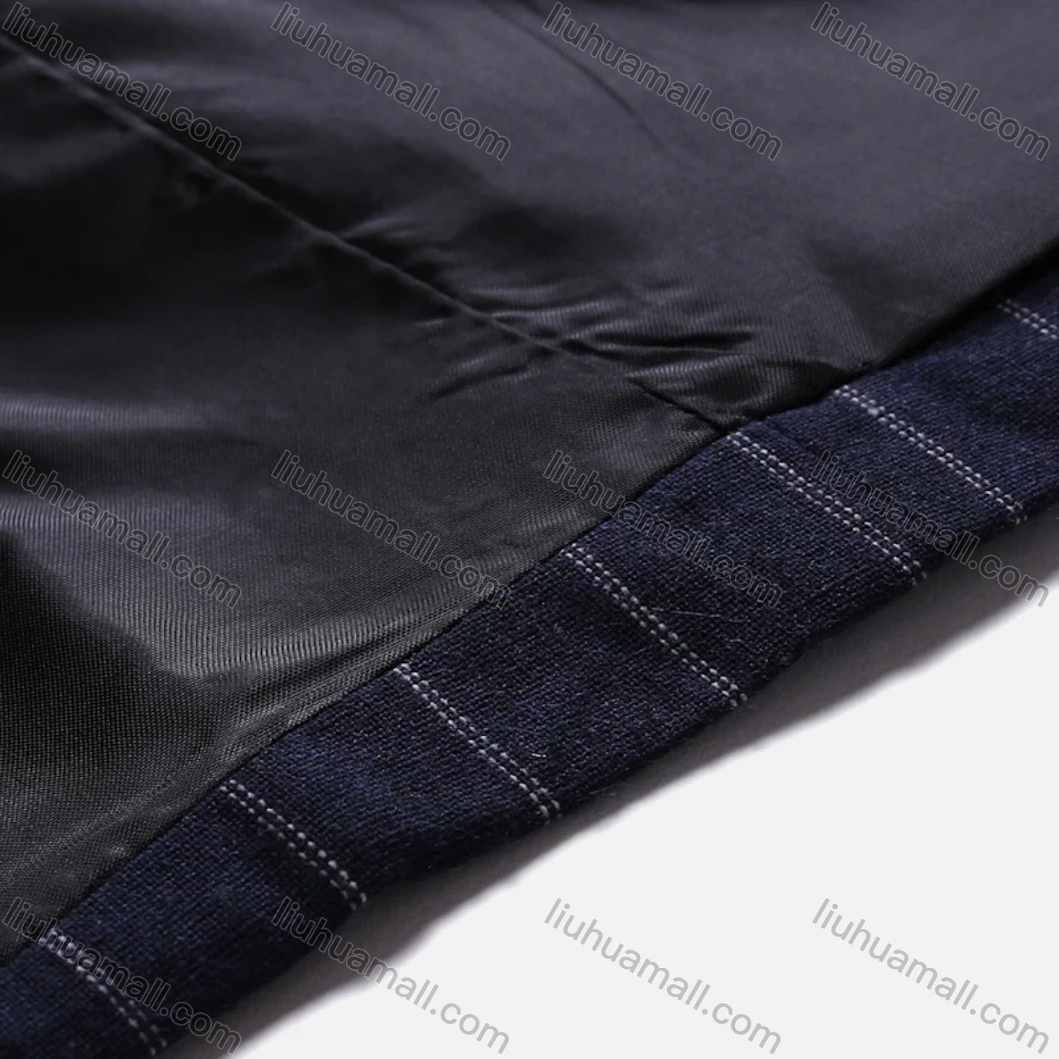 Wholesale Men's Formal & Casual Striped Double Breasted Lapel Patch Pocket Suit Jacket - Liuhuamall