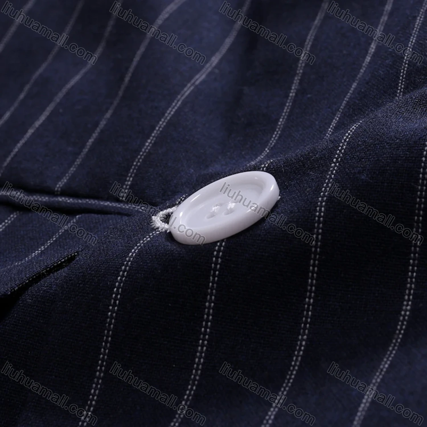 Wholesale Men's Formal & Casual Striped Double Breasted Lapel Patch Pocket Suit Jacket - Liuhuamall