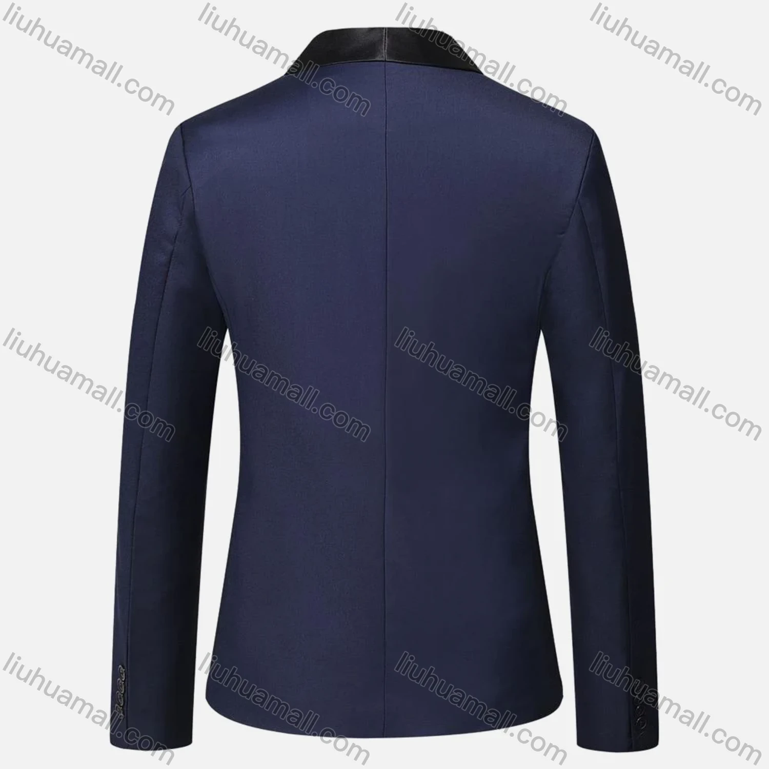 Wholesale Men's Formal Business & Evening Banquet Plain One Button Lapel Patch Pockets Suit Jacket - Liuhuamall