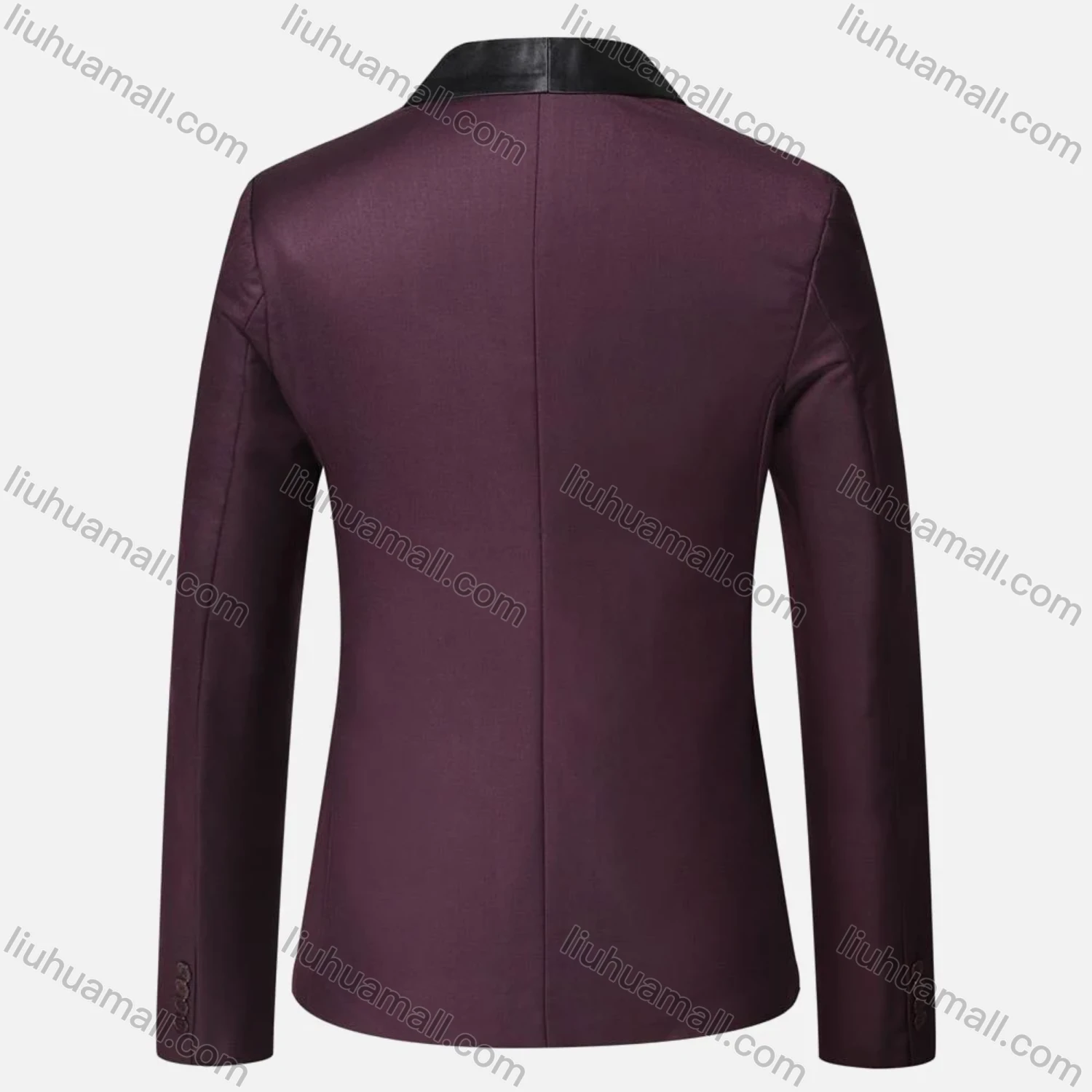 Wholesale Men's Formal Business & Evening Banquet Plain One Button Lapel Patch Pockets Suit Jacket - Liuhuamall
