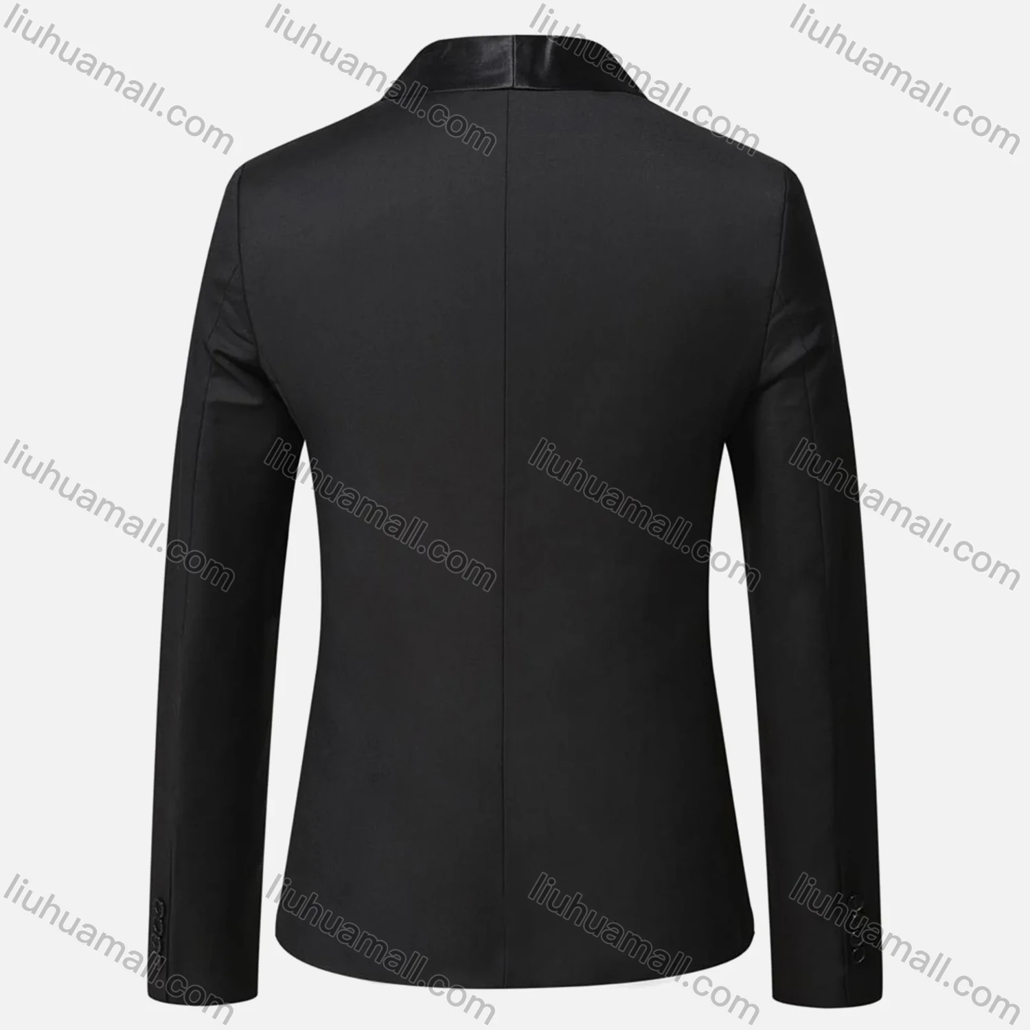 Wholesale Men's Formal Business & Evening Banquet Plain One Button Lapel Patch Pockets Suit Jacket - Liuhuamall