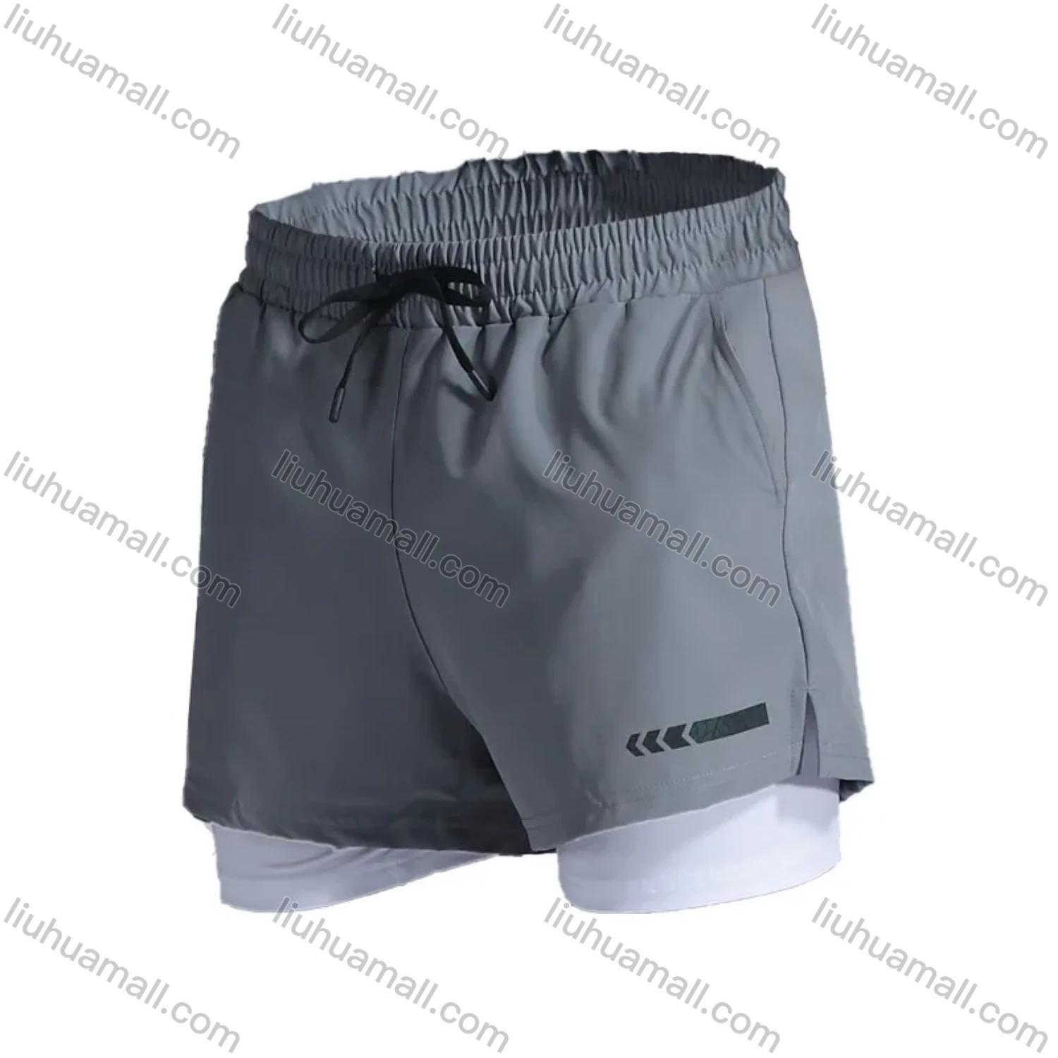 Wholesale Men's Sporty Quick Dry Breathable Marathon Work Out Cycling Light Weight Shorts - Liuhuamall