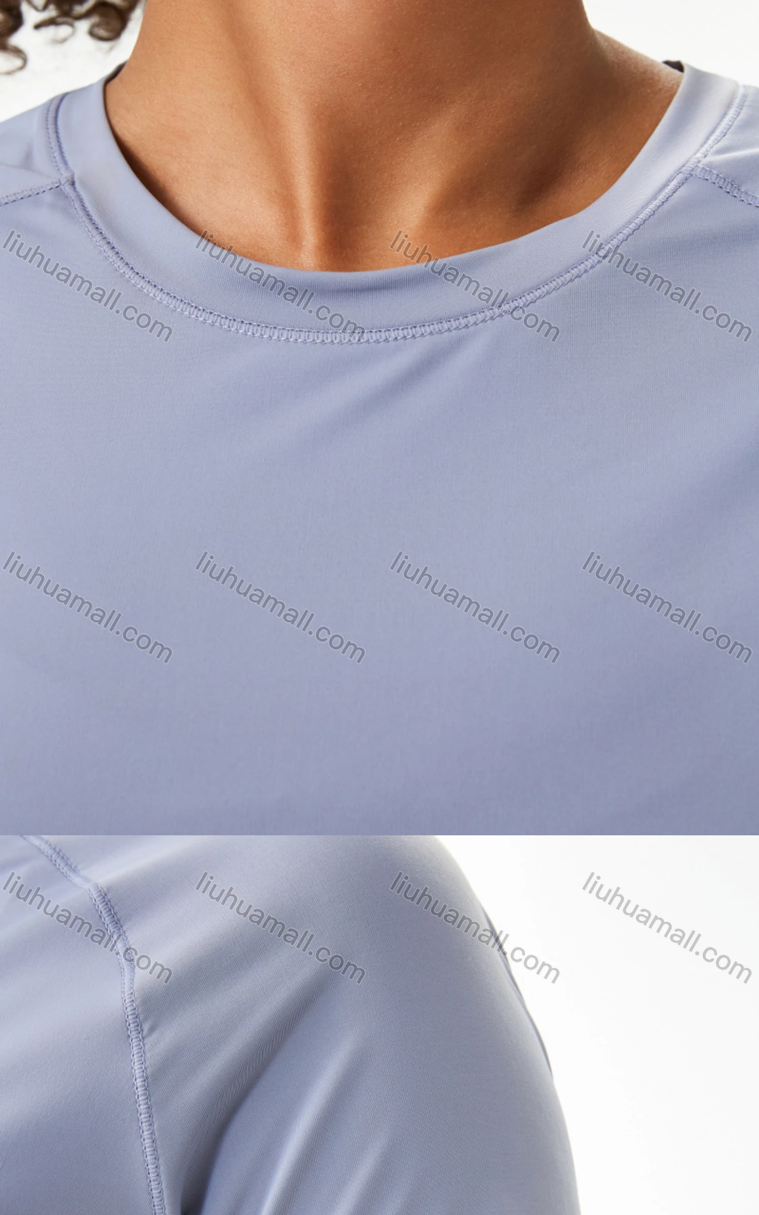 Wholesale Women's Sporty Crew Neck Short Sleeve Quick Dry Breathable Mesh T-shirt - Liuhuamall