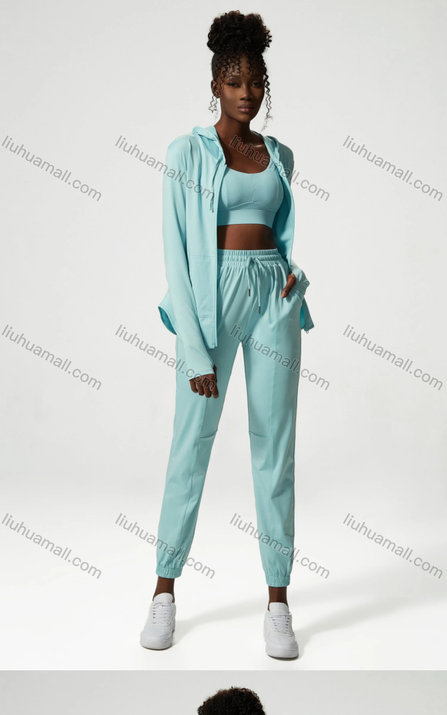 Wholesale Women's Sporty Pockets Drawstring Quick Dry Breathable Joggers - Liuhuamall