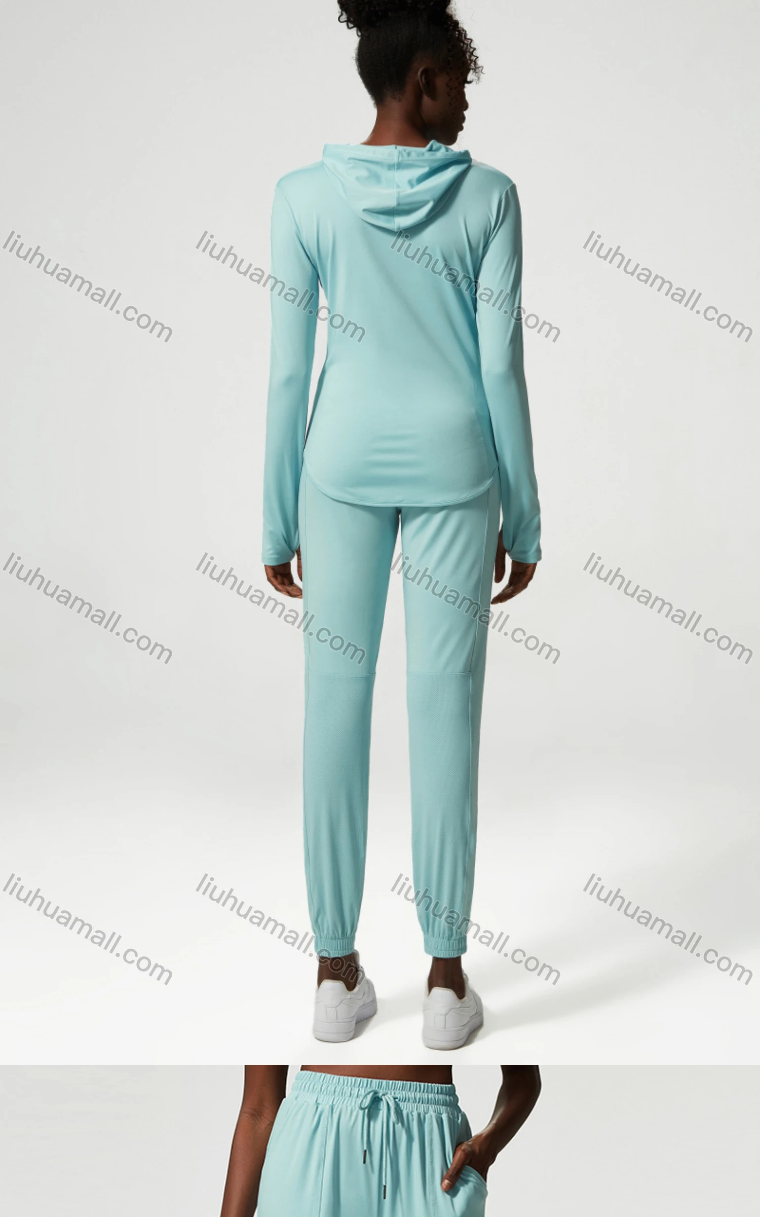 Wholesale Women's Sporty Pockets Drawstring Quick Dry Breathable Joggers - Liuhuamall