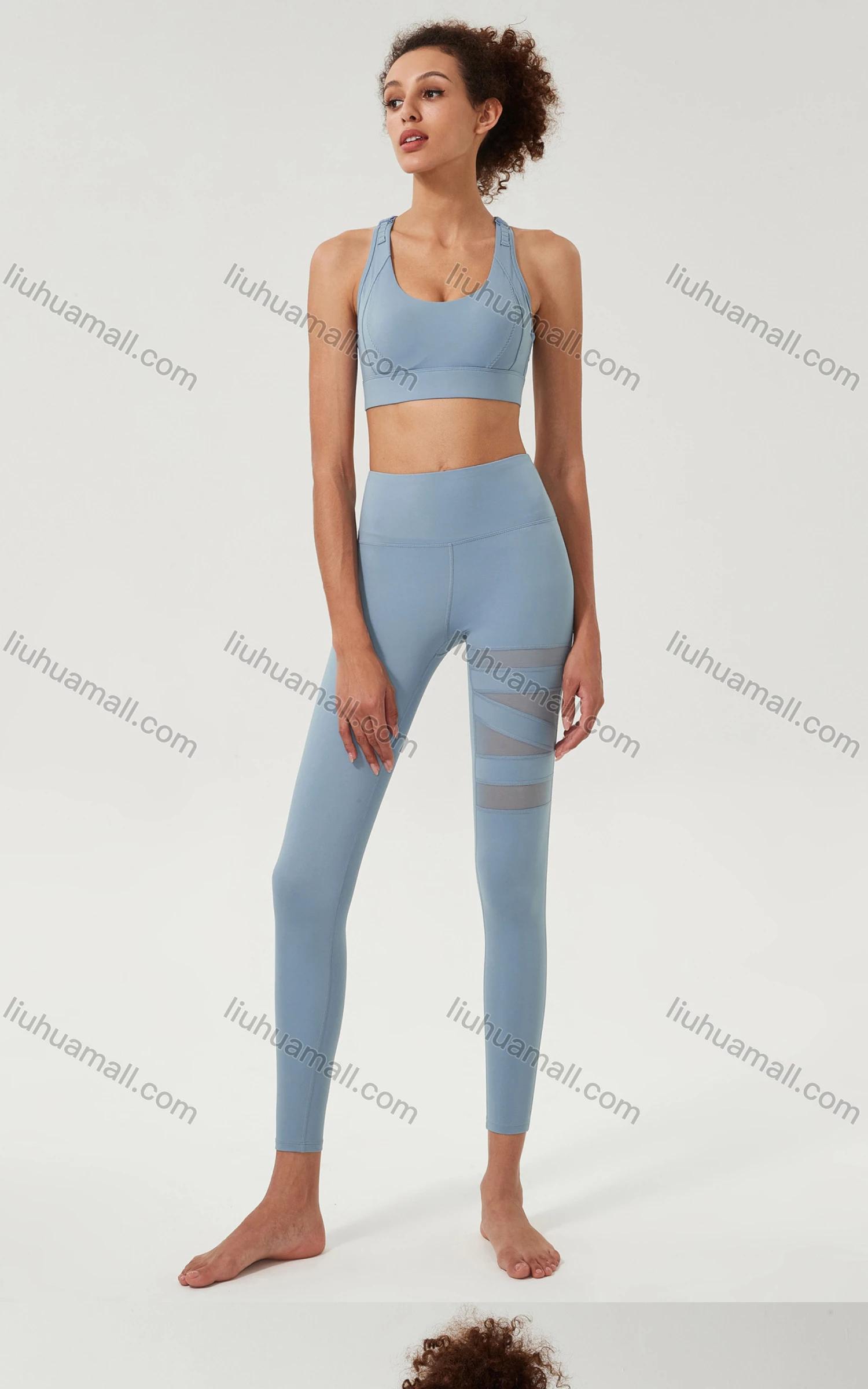 Wholesale Women's Sporty Breathable Quick Dry Yoga Leggings - Liuhuamall