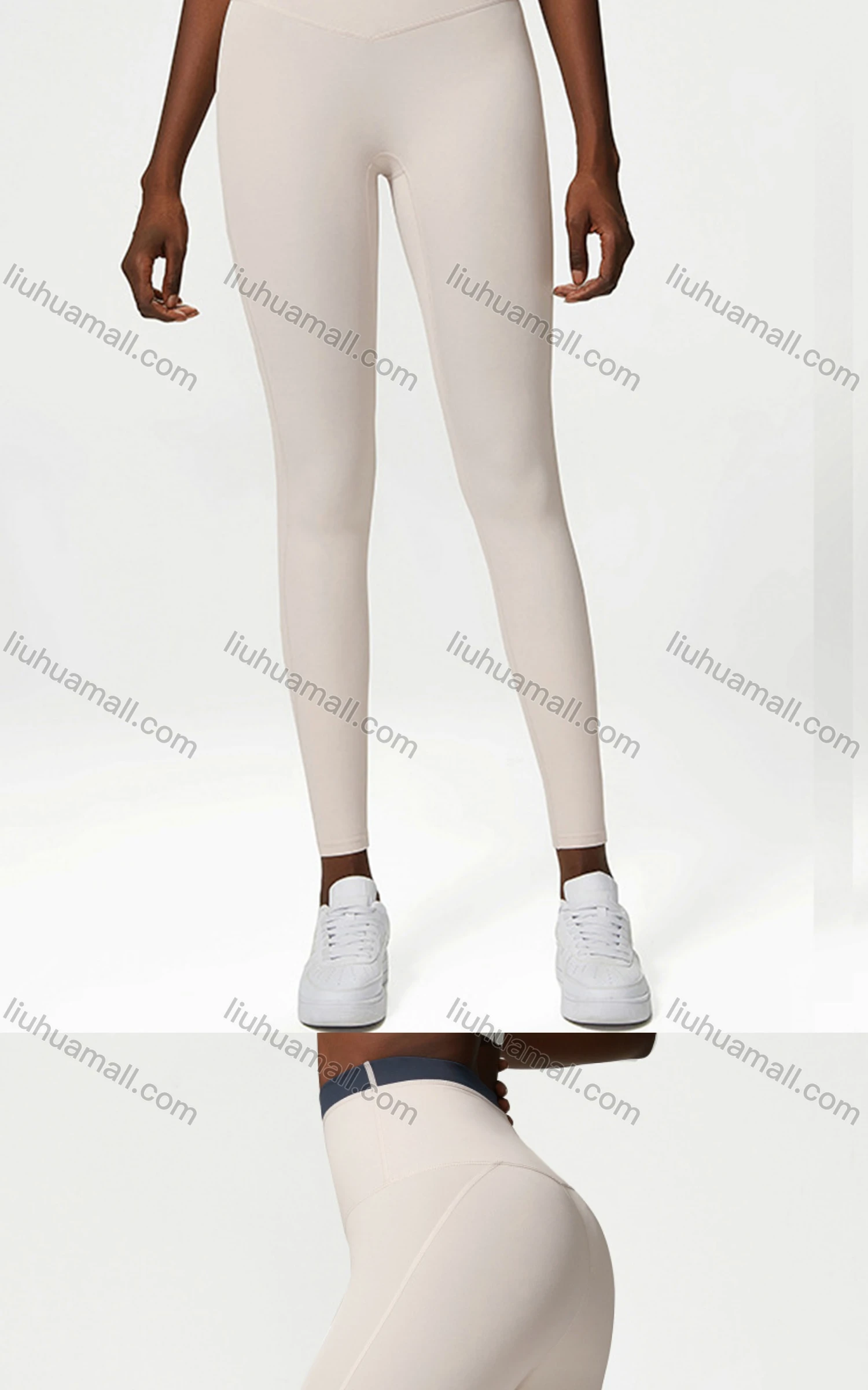 Wholesale Women's Sporty Plain Breathable Quick Dry Yoga Leggings - Liuhuamall