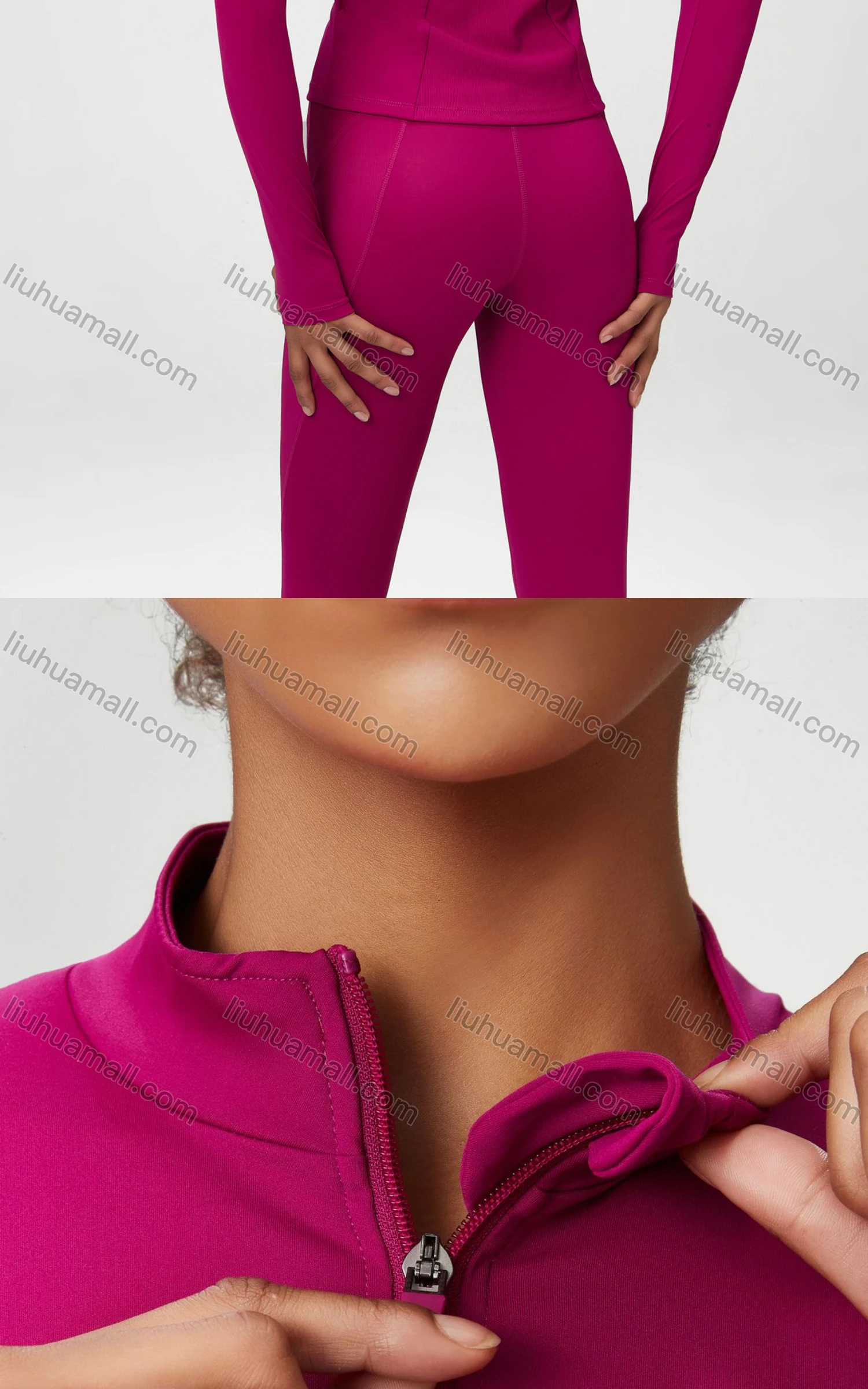 Wholesale Women's Sporty Stand Collar Long Sleeve Quick Dry Breathable Slim Fit Jackets - Liuhuamall
