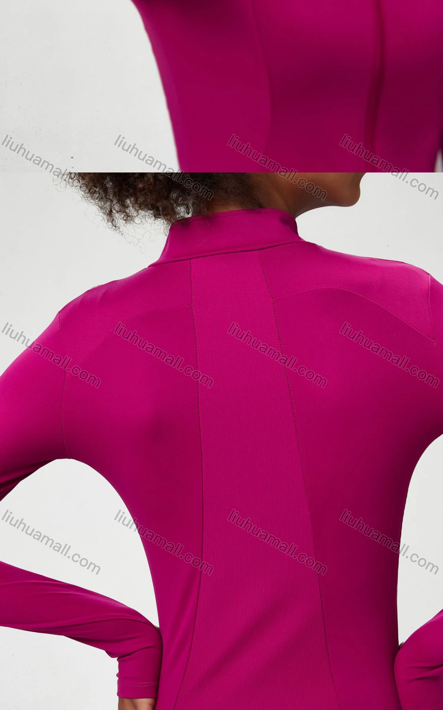 Wholesale Women's Sporty Stand Collar Long Sleeve Quick Dry Breathable Slim Fit Jackets - Liuhuamall