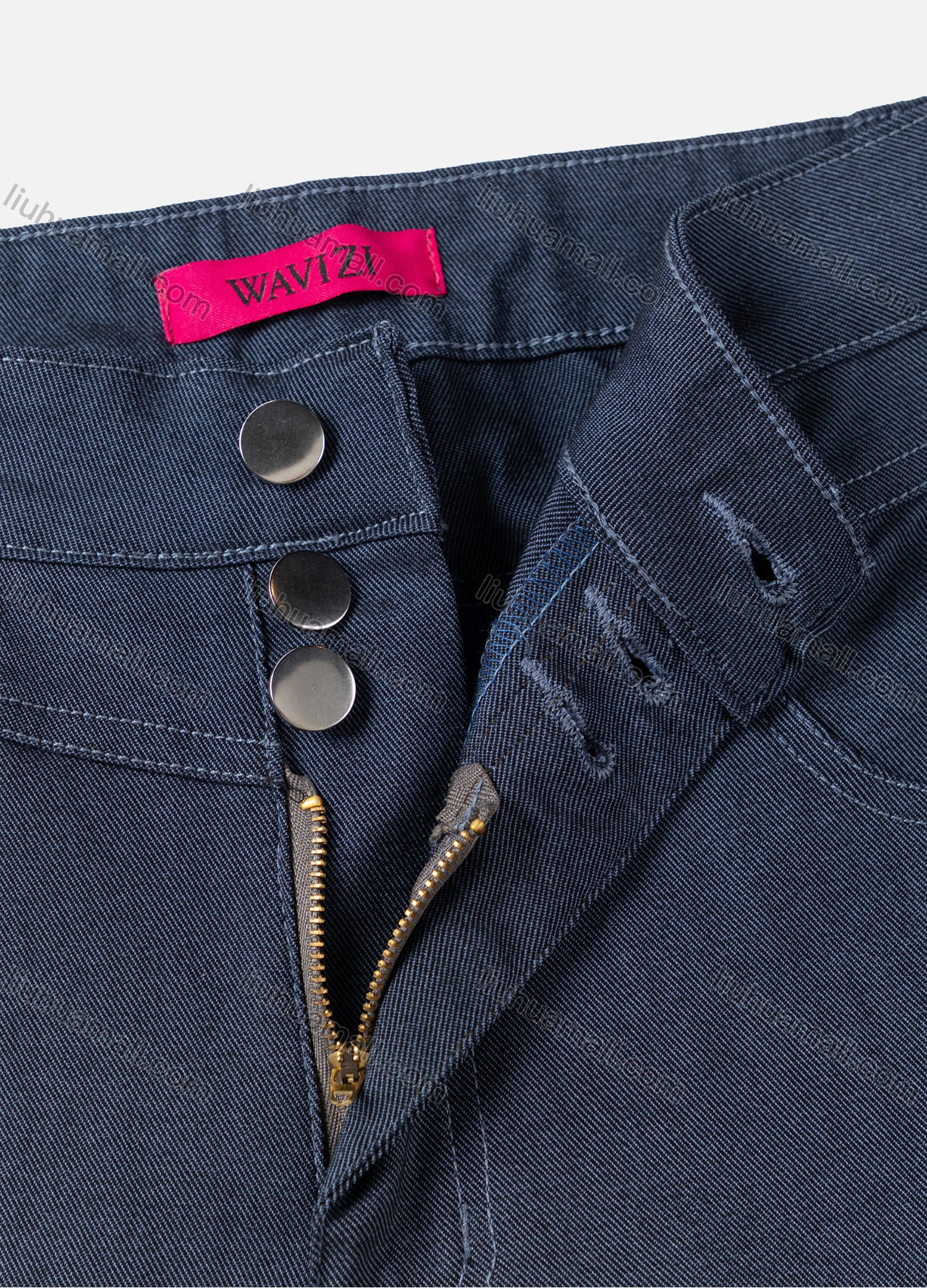 Wholesale Women's Casual Plain High Waist Flare Leg Ankle Length Jeans MJ-551# - Liuhuamall