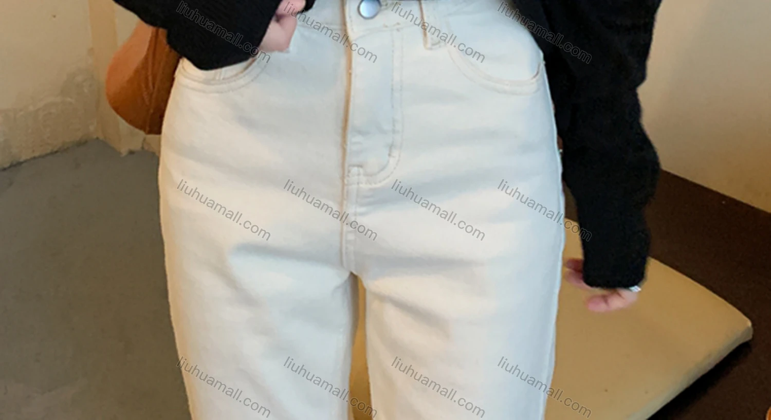 Wholesale Women's Casual Turn-down Collar Long Sleeve Knit Blouse 8147# - Liuhuamall
