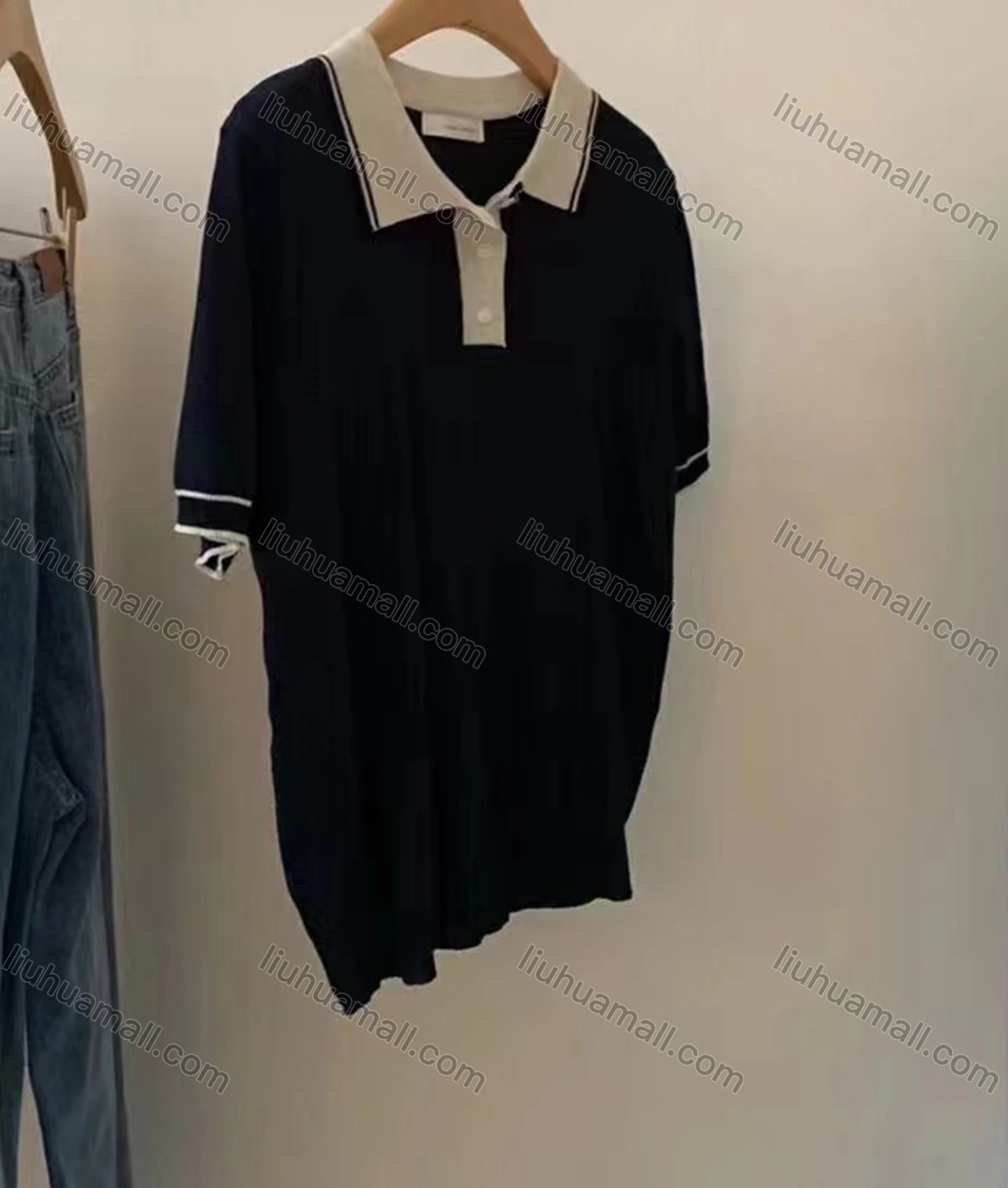 Wholesale Women's Casual Collared Short Sleeve Polo Shirt M921# - Liuhuamall
