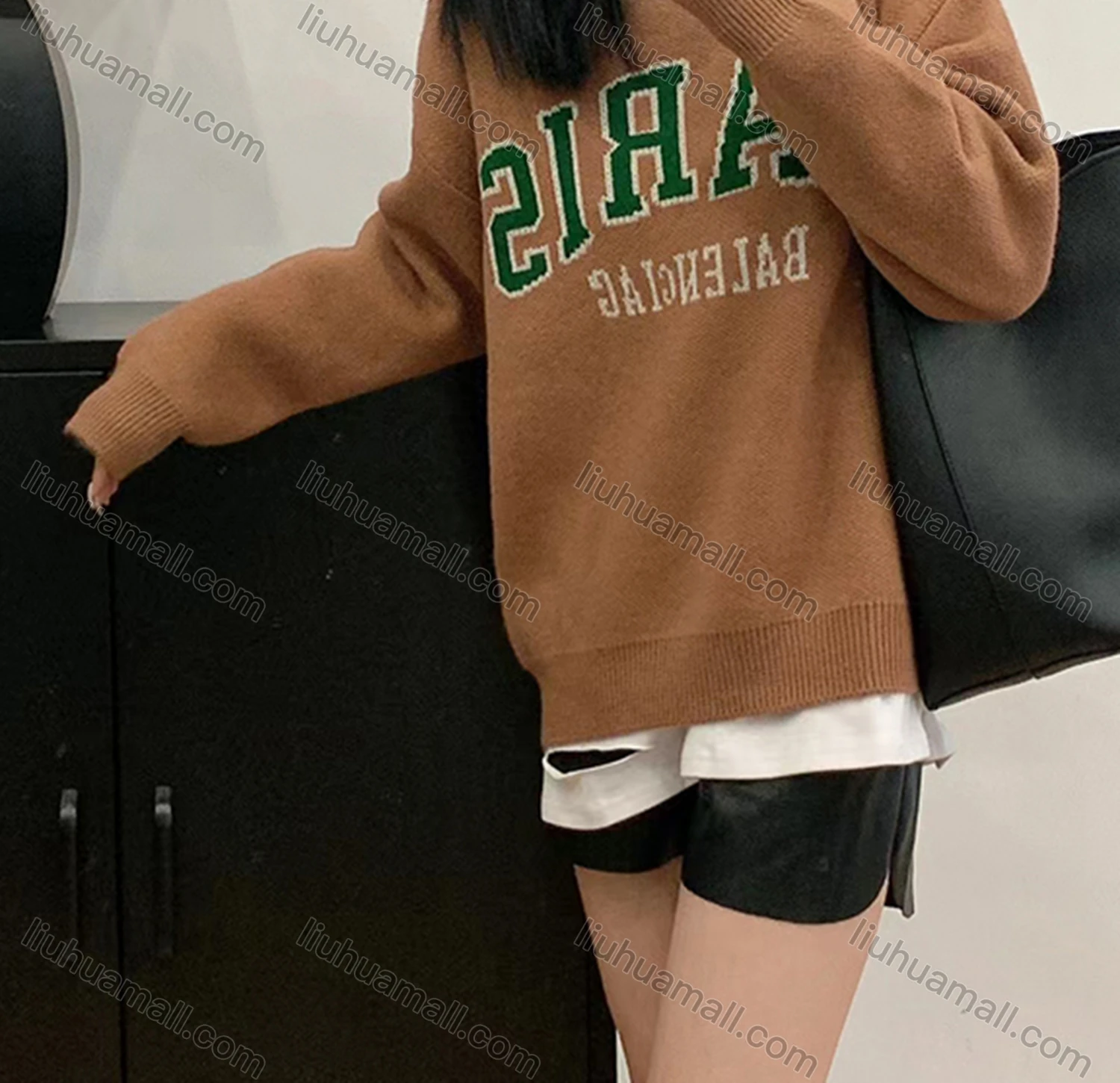 Wholesale Women's Casual Crew Neck Long Sleeve Cable Knit Sweater M958# - Liuhuamall