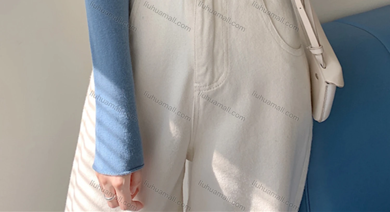 Wholesale Women's Casual Plain Bateau Neck Long Sleeve T-shirt M960# - Liuhuamall
