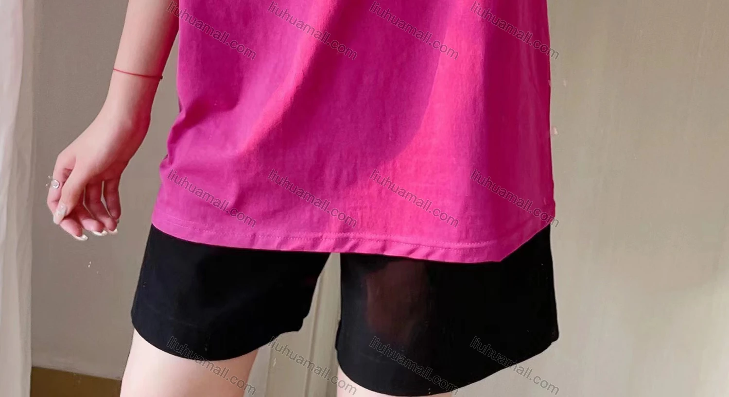 Wholesale Women's Casual Crew Neck Cut Out Half Sleeve T-shirt Y311# - Liuhuamall