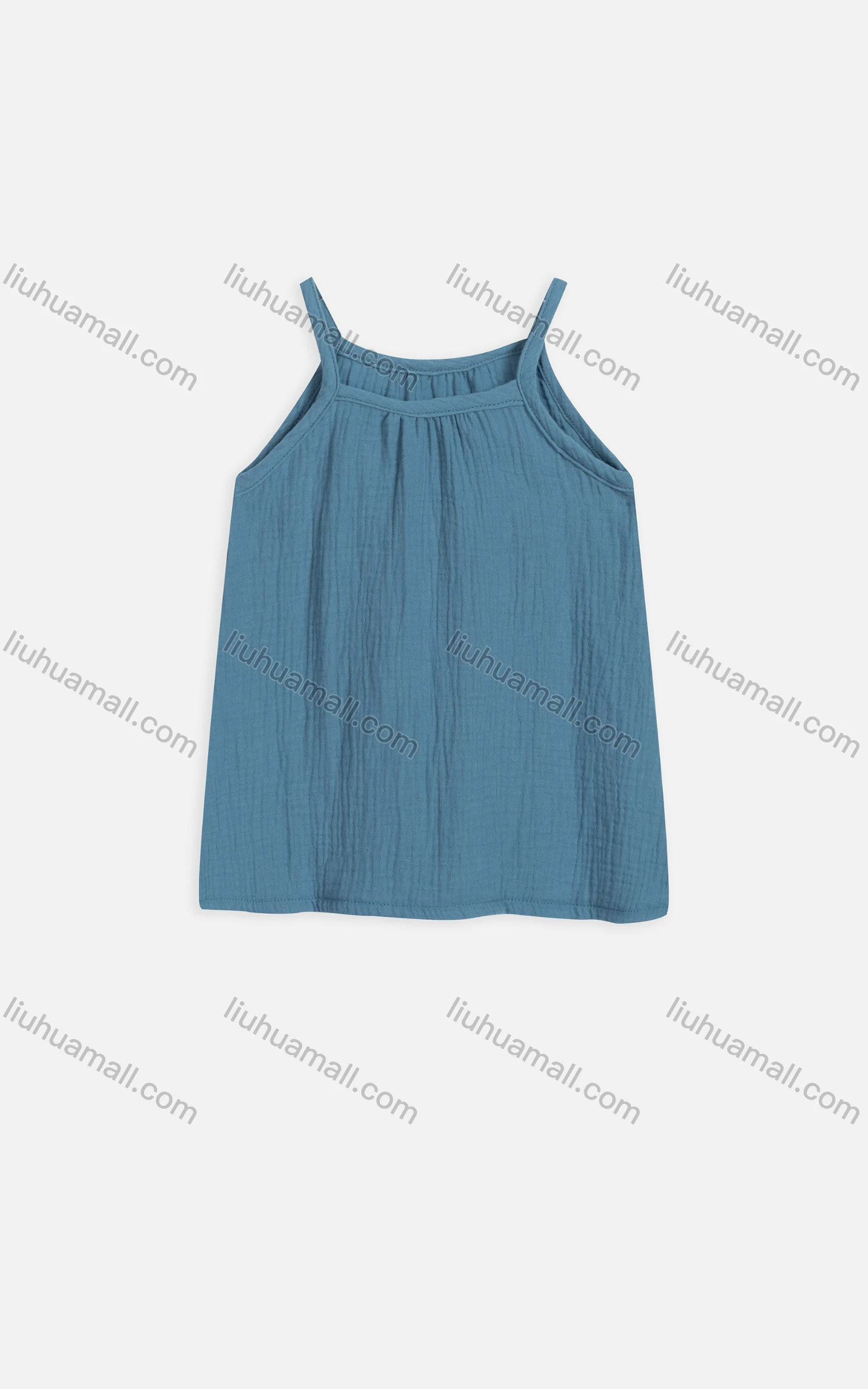 Wholesale Girls Cute Cold Shoulder Sleeveless Shirred Short Cami Dress 2223# - Liuhuamall